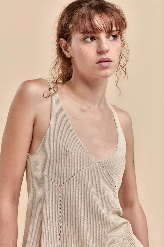 Standard Issue | Seta Rib Camisole | Oat | Palm Boutique