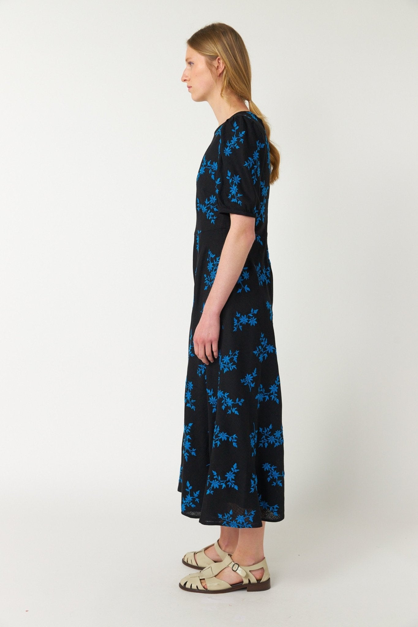 Sylvester | Blooms Dress | Black | Palm Boutique