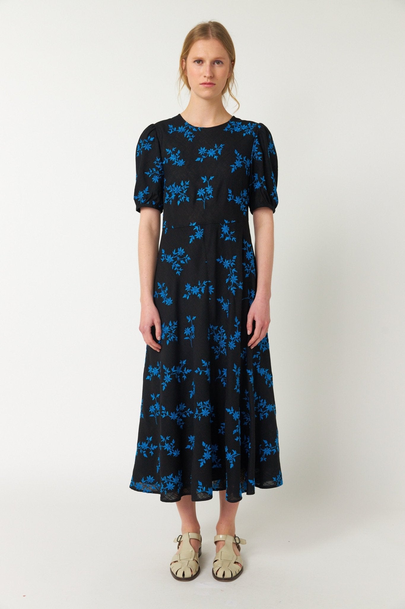 Sylvester | Blooms Dress | Black | Palm Boutique