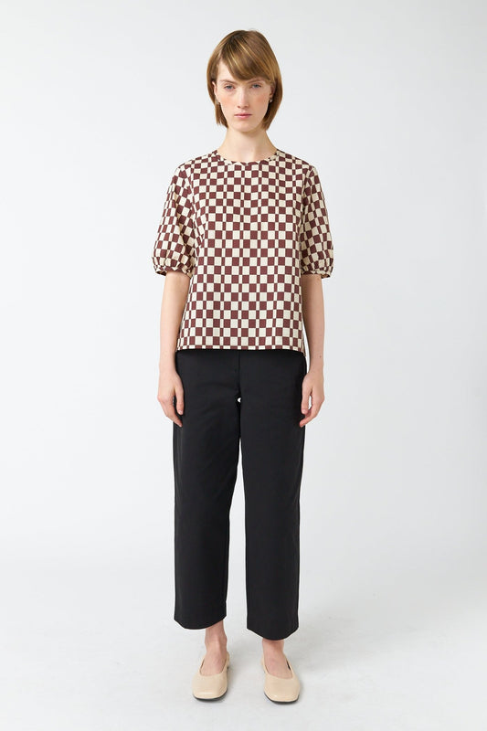 Sylvester | Checker Top | Brown Ivory | Palm Boutique