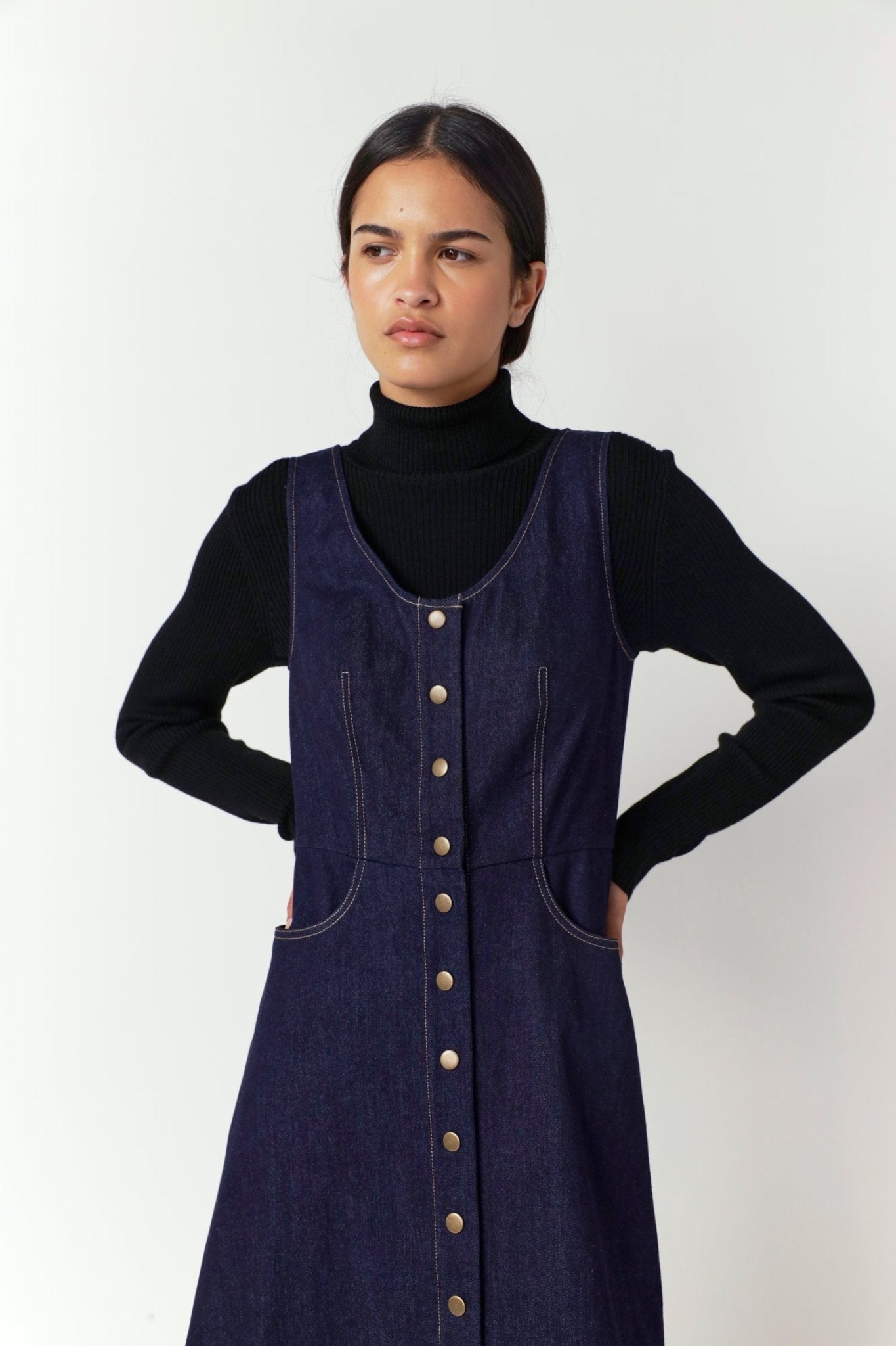 Sylvester | Denim Dome Dress | Indigo | Palm Boutique