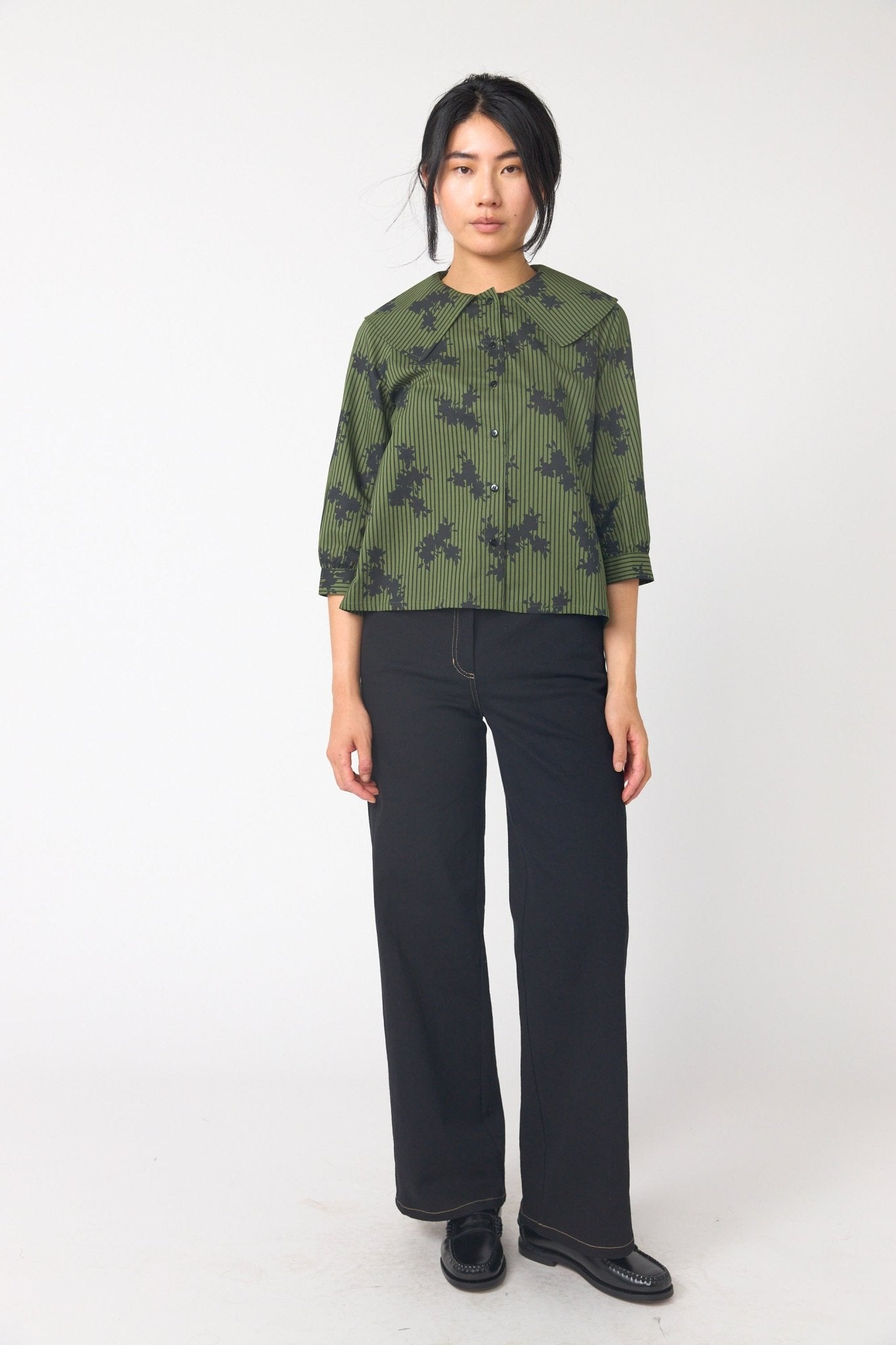 Sylvester | Denim Low Rise Trouser | Black | Palm Boutique