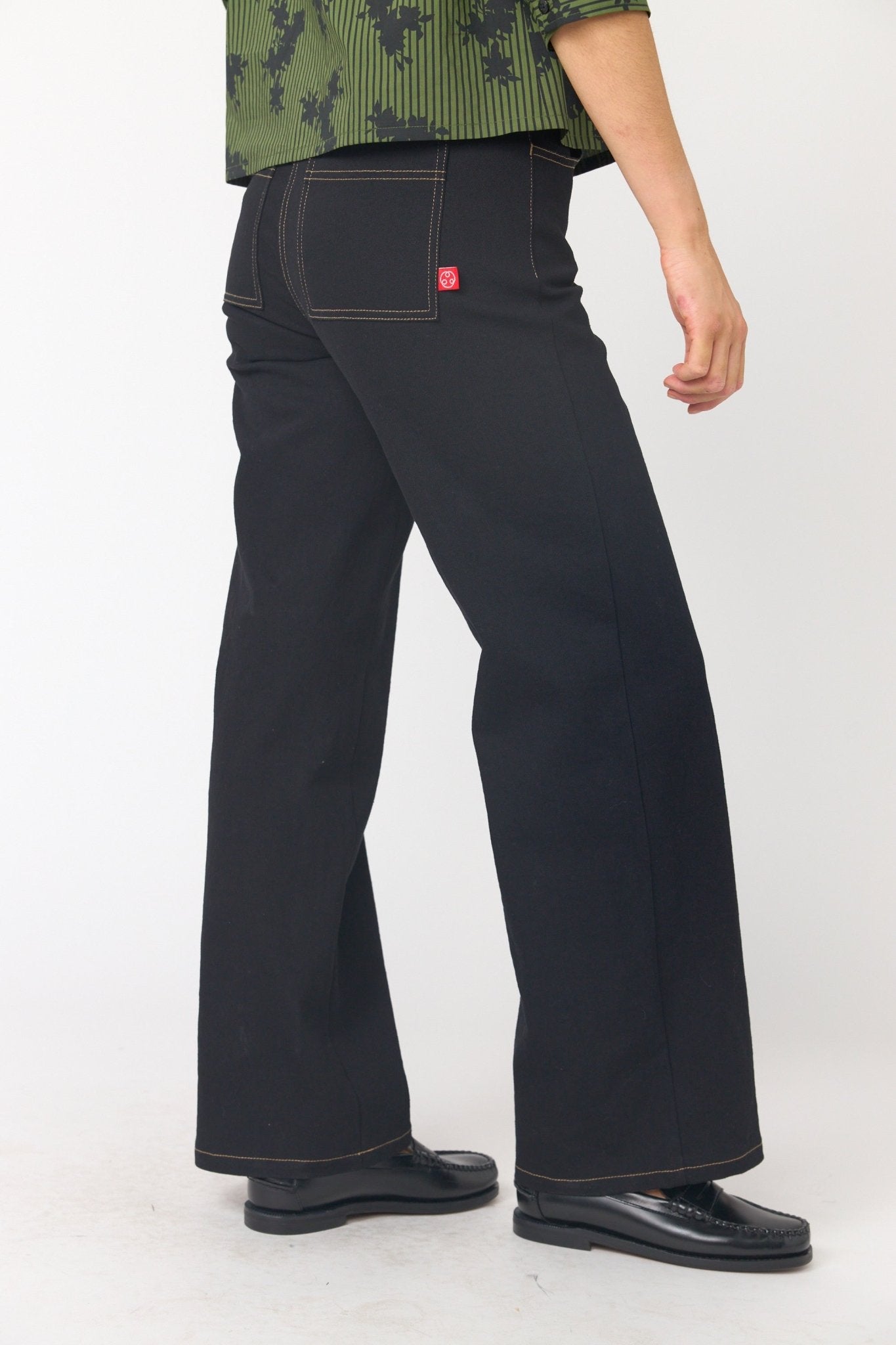 Sylvester | Denim Low Rise Trouser | Black | Palm Boutique