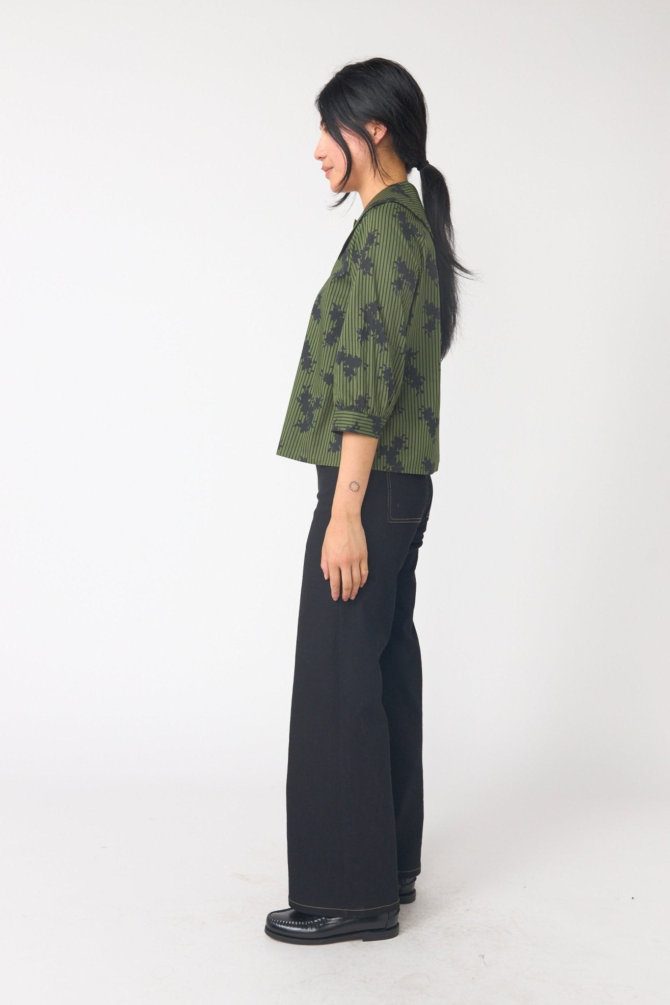 Sylvester | Denim Low Rise Trouser | Black | Palm Boutique