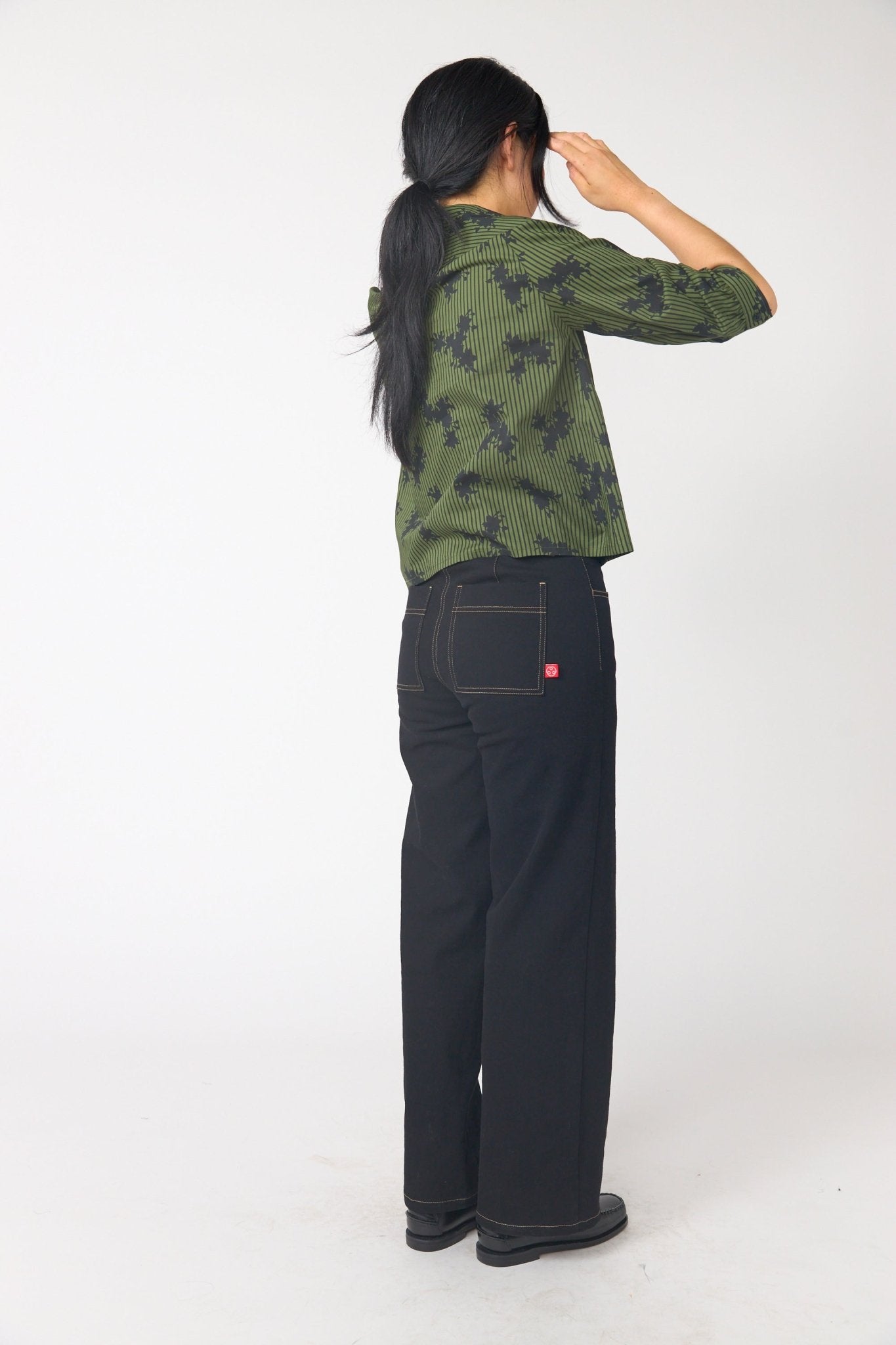 Sylvester | Denim Low Rise Trouser | Black | Palm Boutique