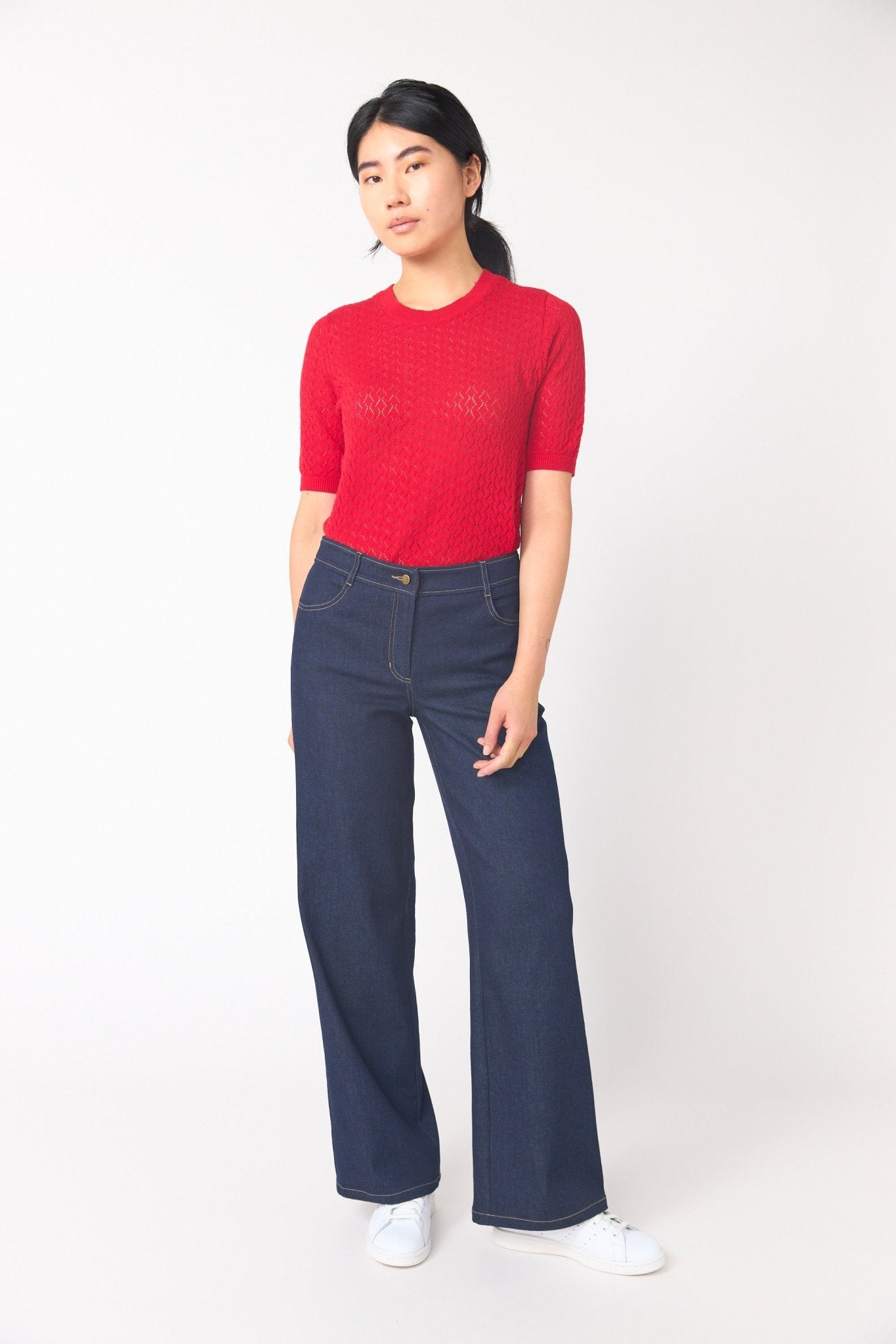 Sylvester | Denim Low Rise Trouser | Indigo | Palm Boutique