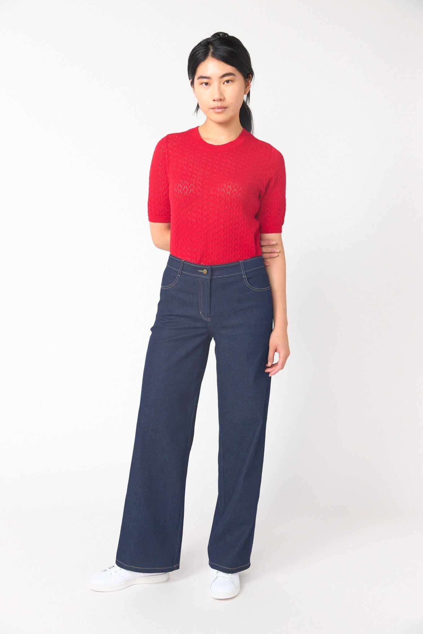 Sylvester | Denim Low Rise Trouser | Indigo | Palm Boutique