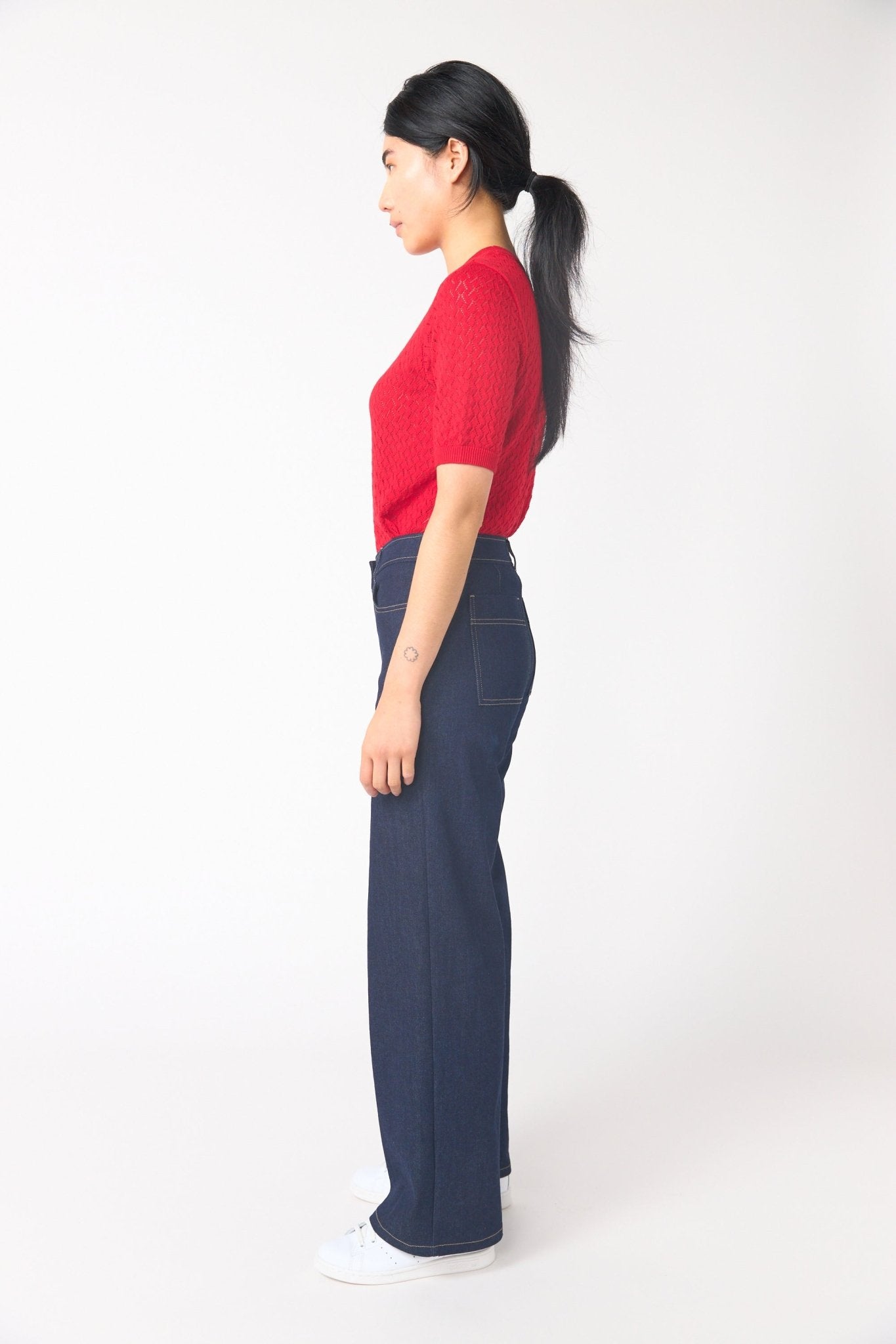 Sylvester | Denim Low Rise Trouser | Indigo | Palm Boutique