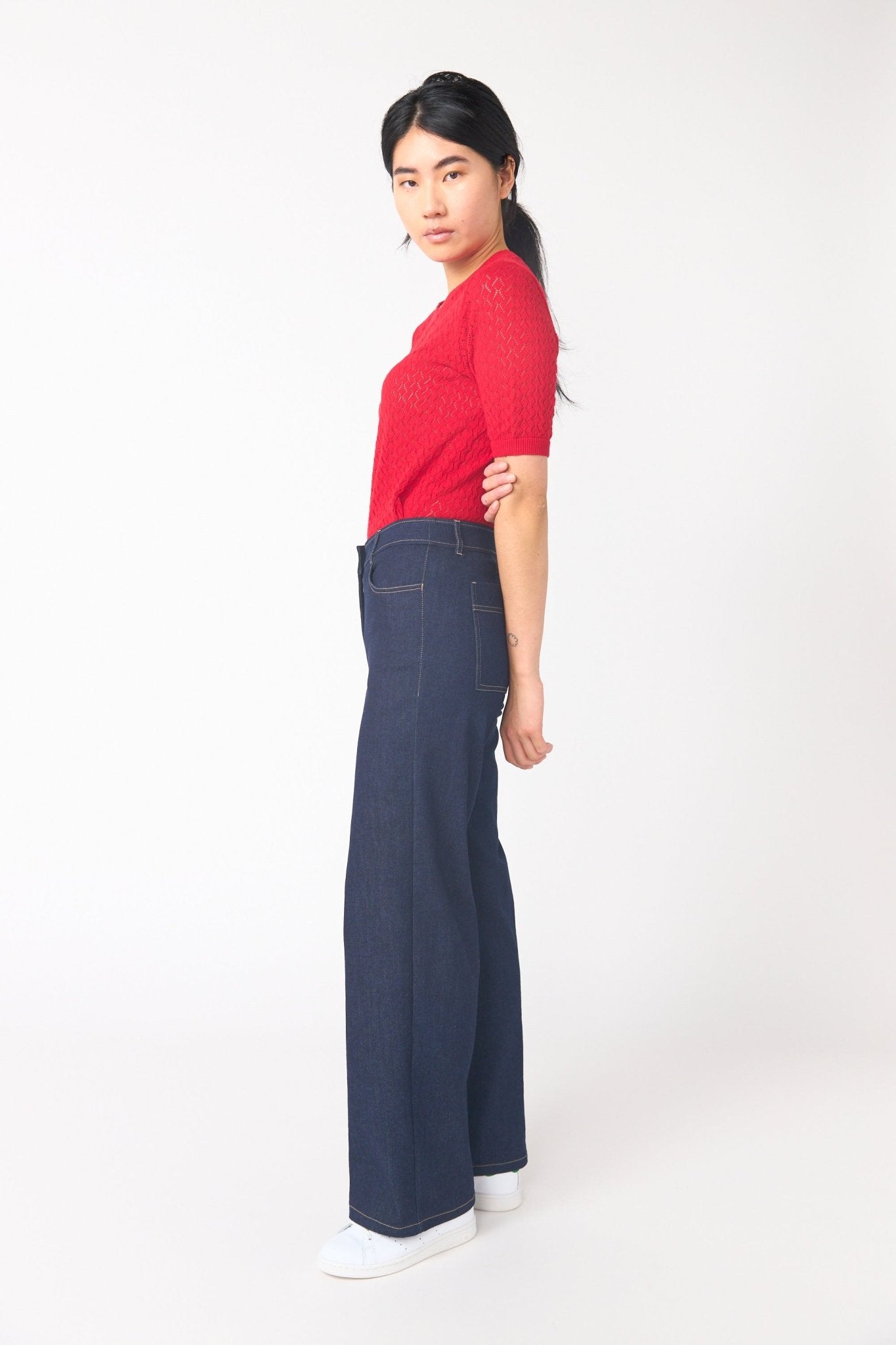 Sylvester | Denim Low Rise Trouser | Indigo | Palm Boutique