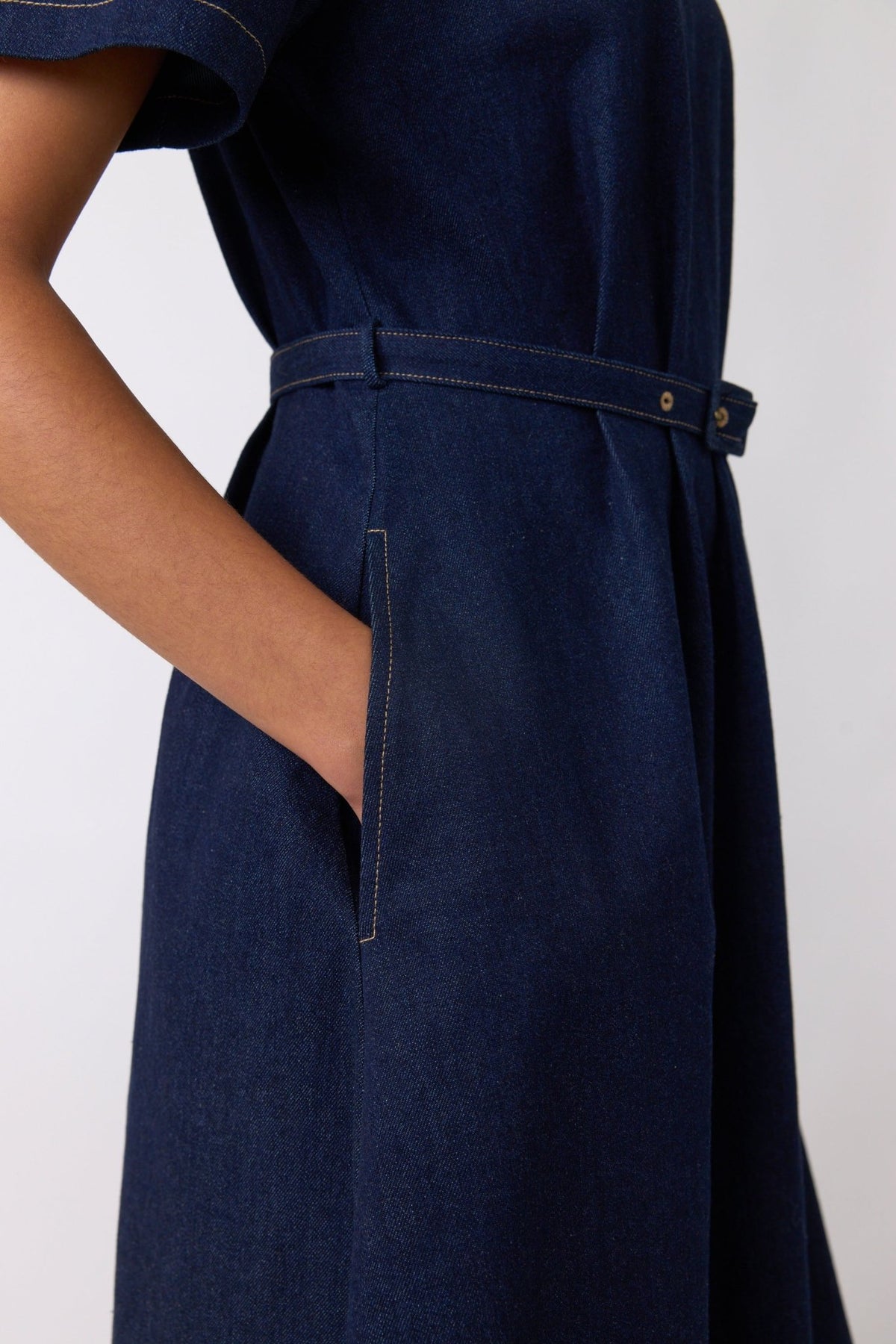 Sylvester | Denim Sculpt Dress | Indigo | Palm Boutique