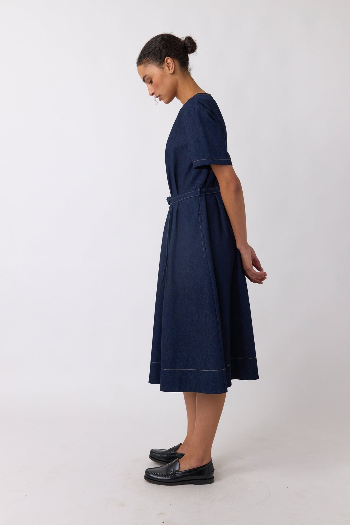 Sylvester | Denim Sculpt Dress | Indigo | Palm Boutique