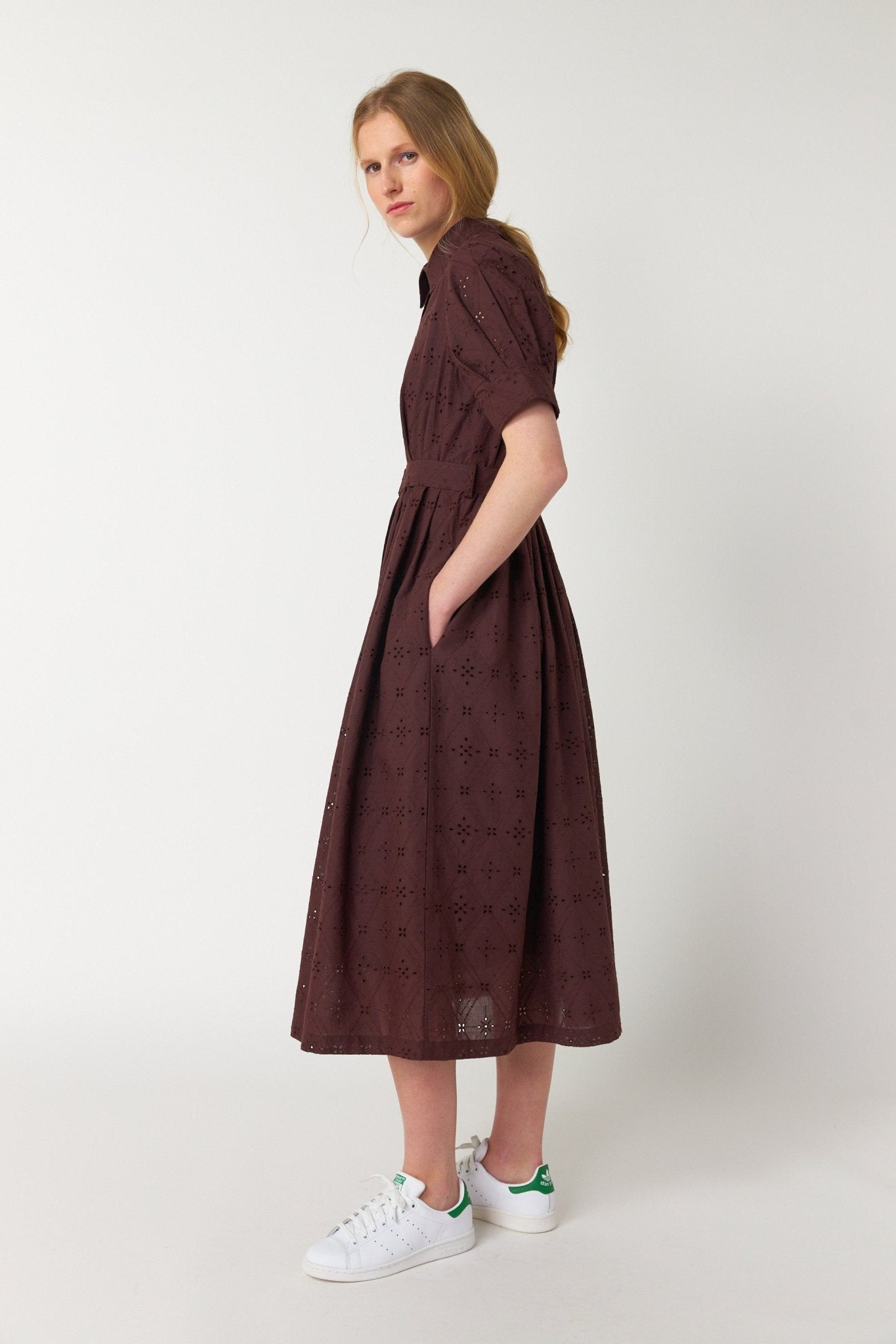 Sylvester | Diamond Shirt Dress | Espresso | Palm Boutique