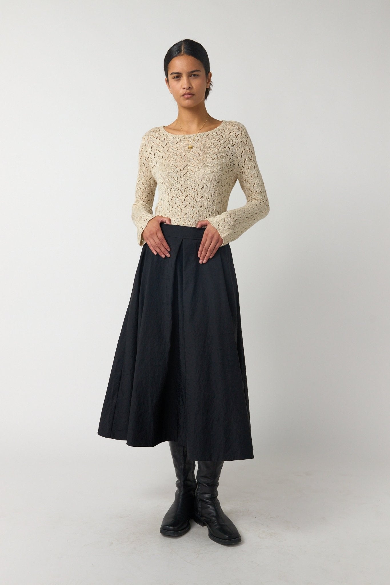 Sylvester | Flight Skirt | Black | Palm Boutique