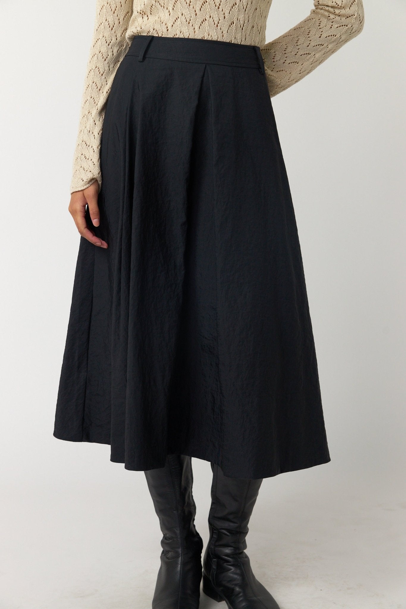 Sylvester | Flight Skirt | Black | Palm Boutique