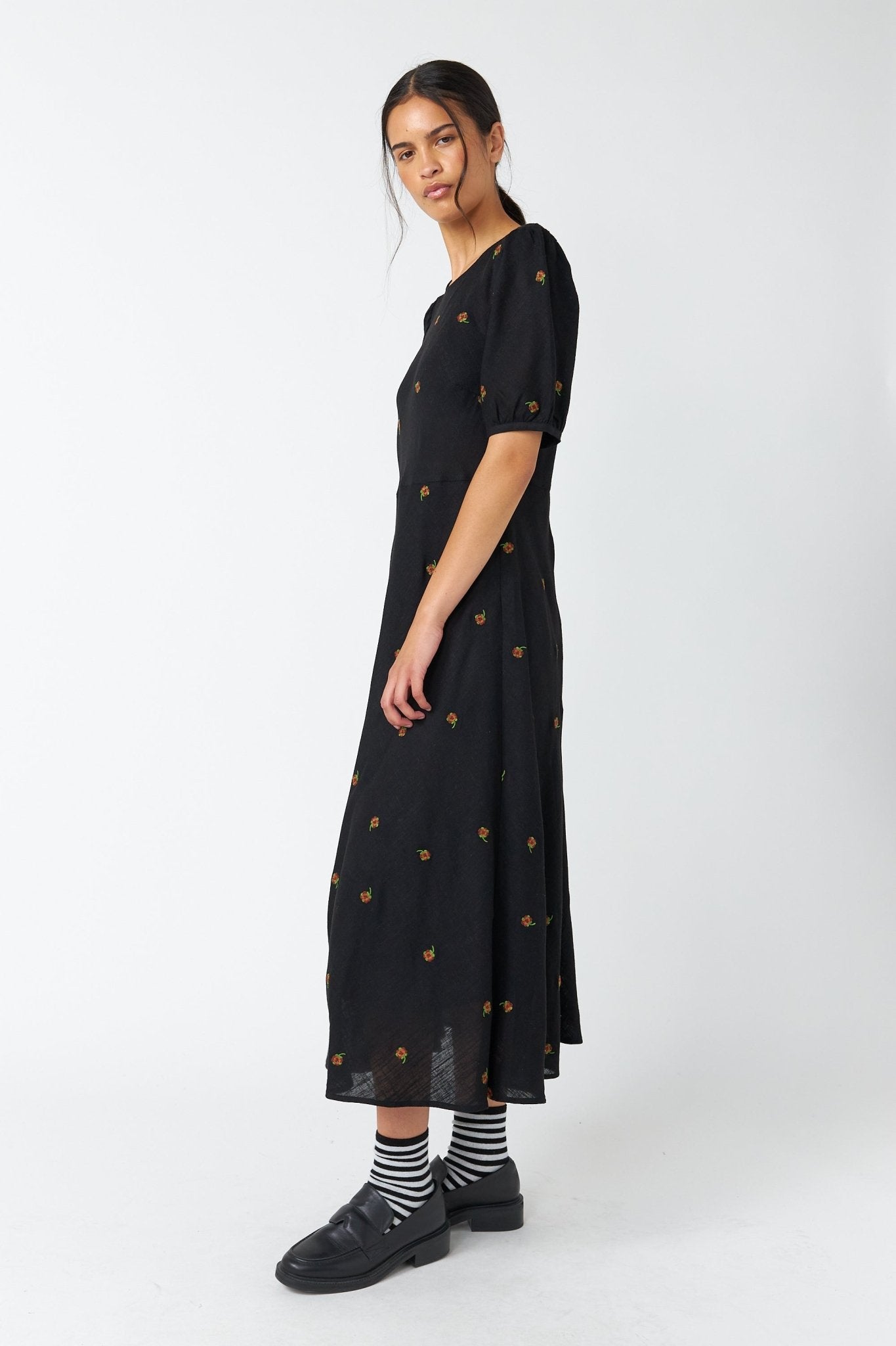 Sylvester | Pansy Dress | Black | Palm Boutique