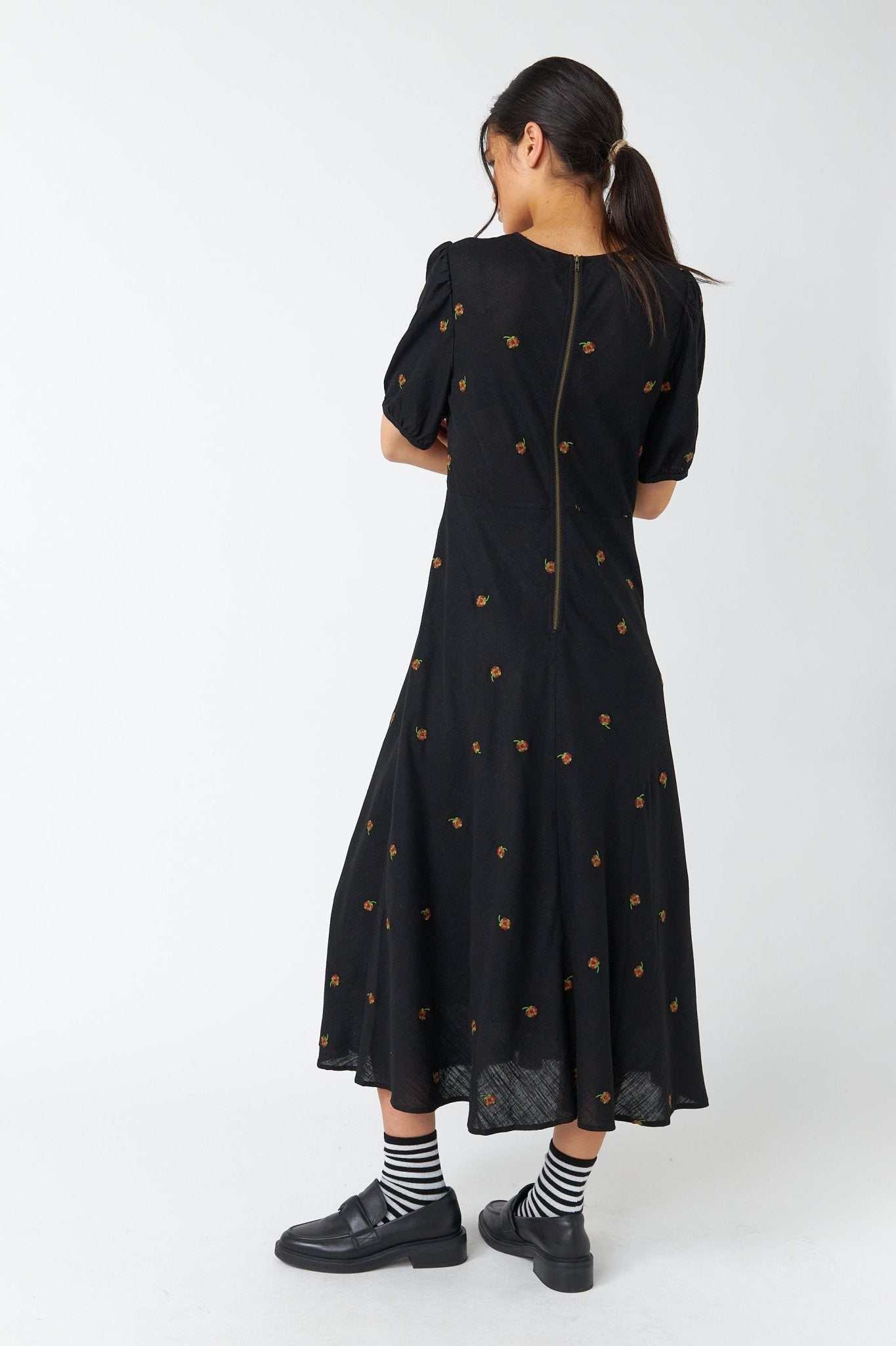 Sylvester | Pansy Dress | Black | Palm Boutique