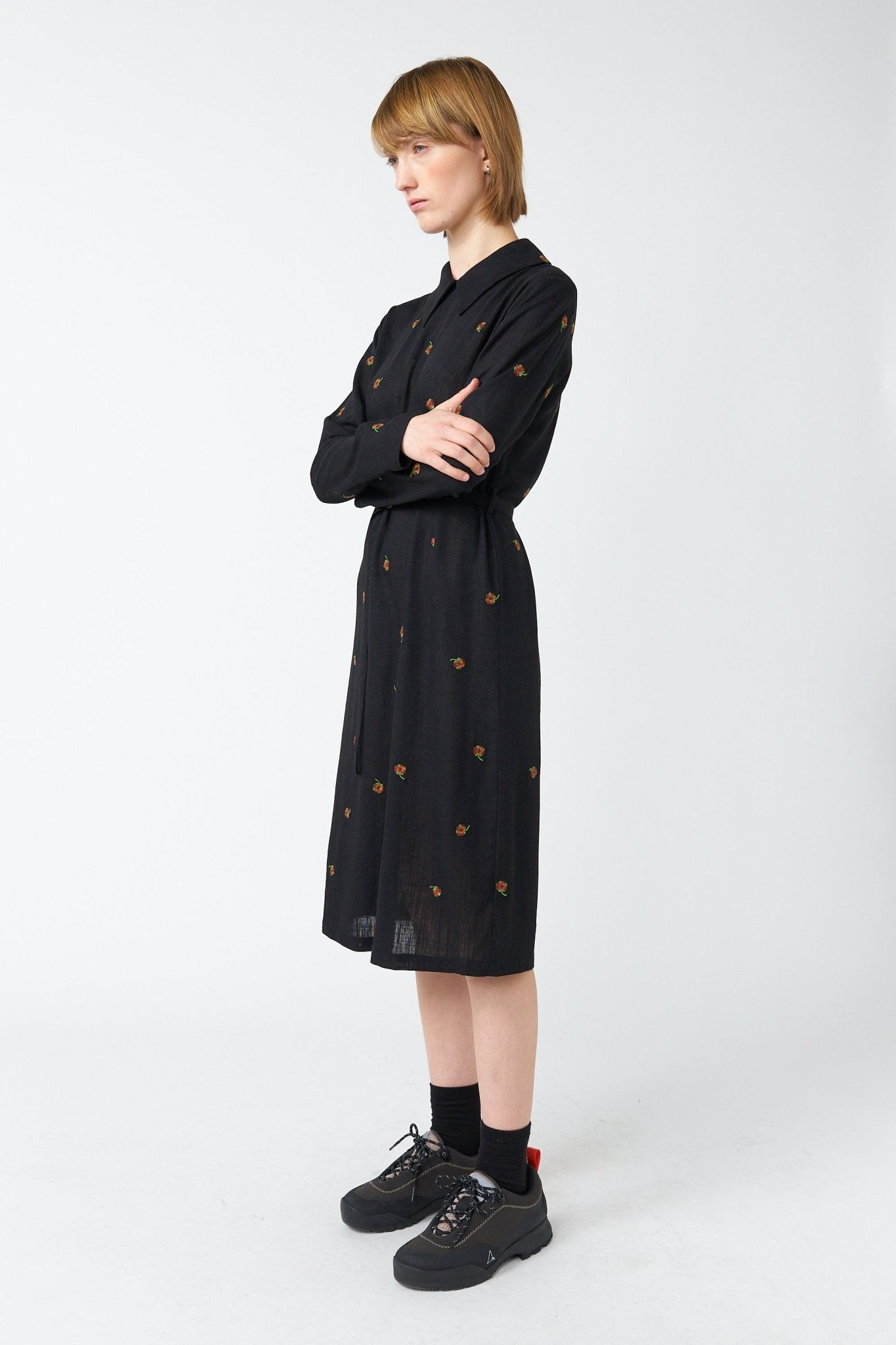 Sylvester | Pansy Shift Dress | Black | Palm Boutique
