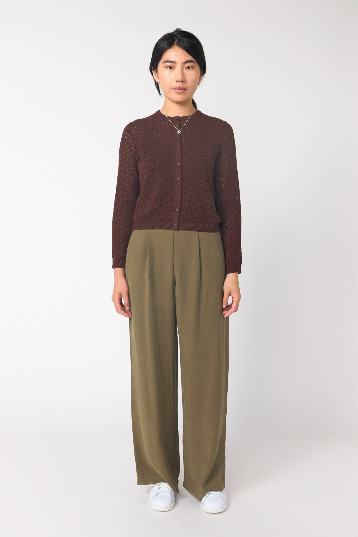 Sylvester | Parquet Cardigan | Espresso | Palm Boutique