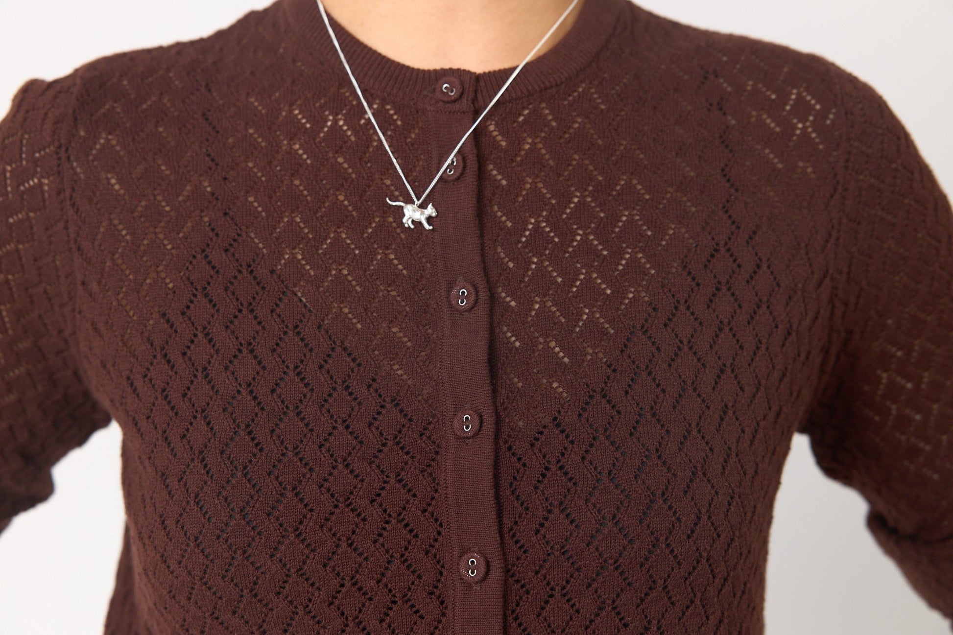 Sylvester | Parquet Cardigan | Espresso | Palm Boutique