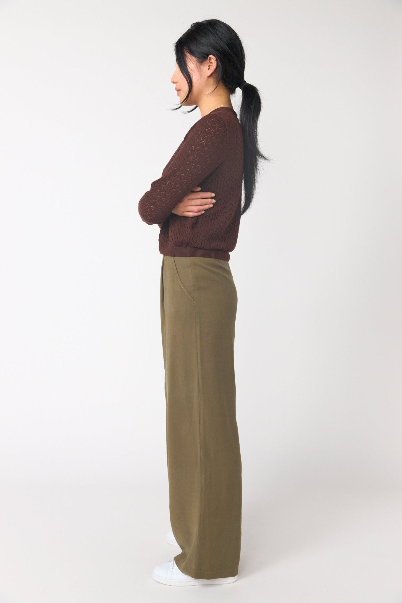 Sylvester | Parquet Cardigan | Espresso | Palm Boutique