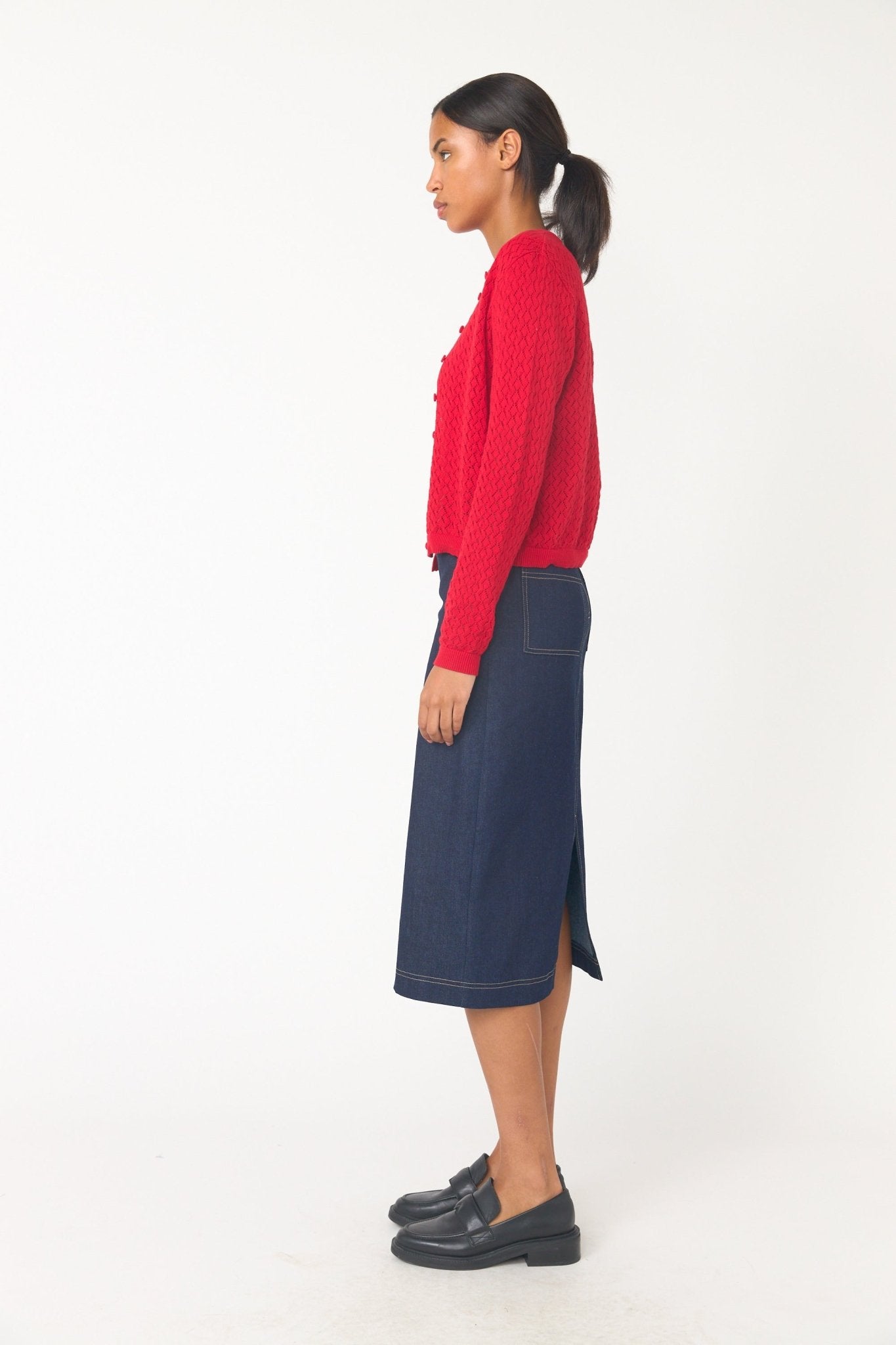 Sylvester | Parquet Cardigan | Red | Palm Boutique