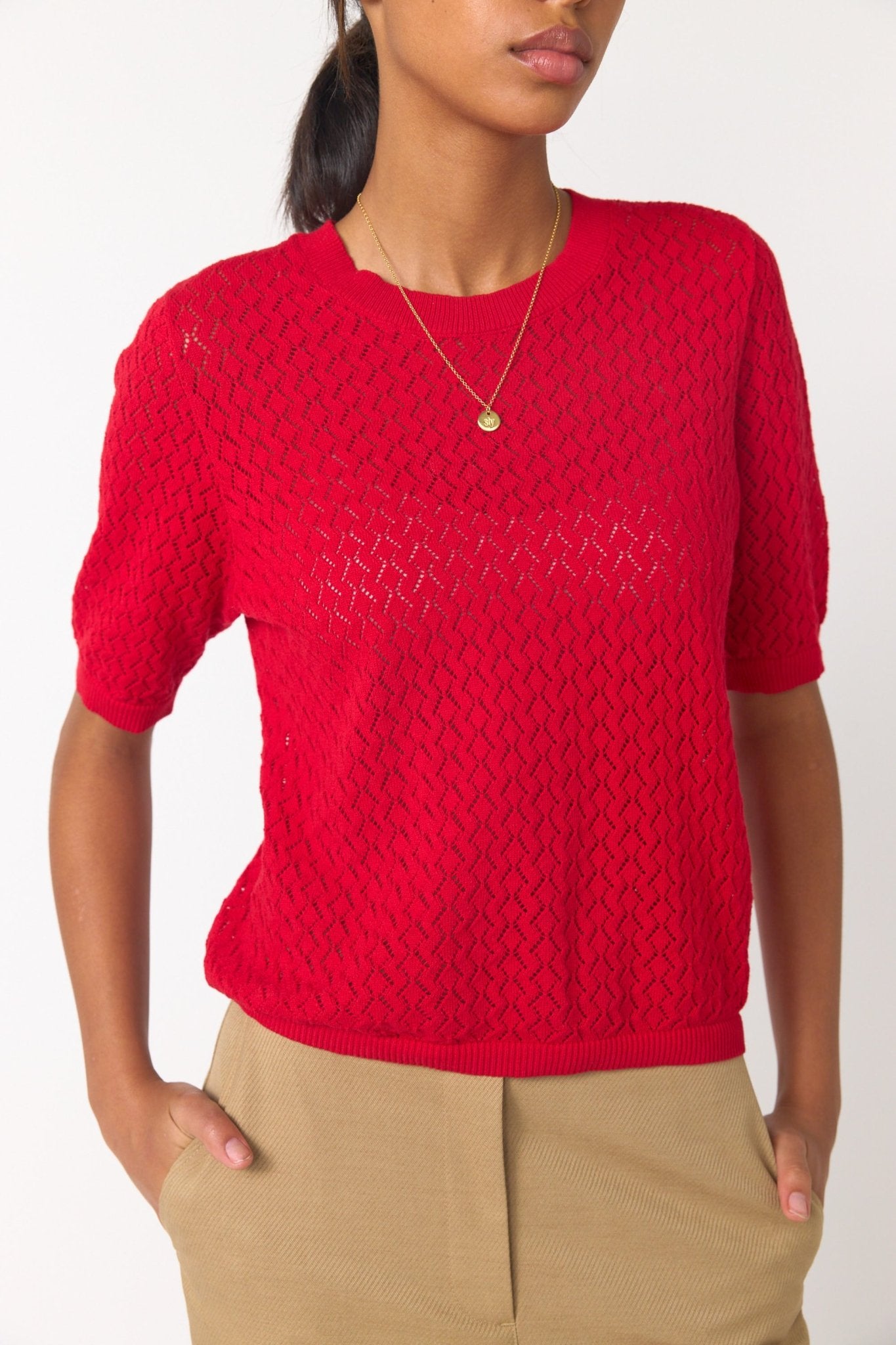 Sylvester | Parquet Top | Red | Palm Boutique
