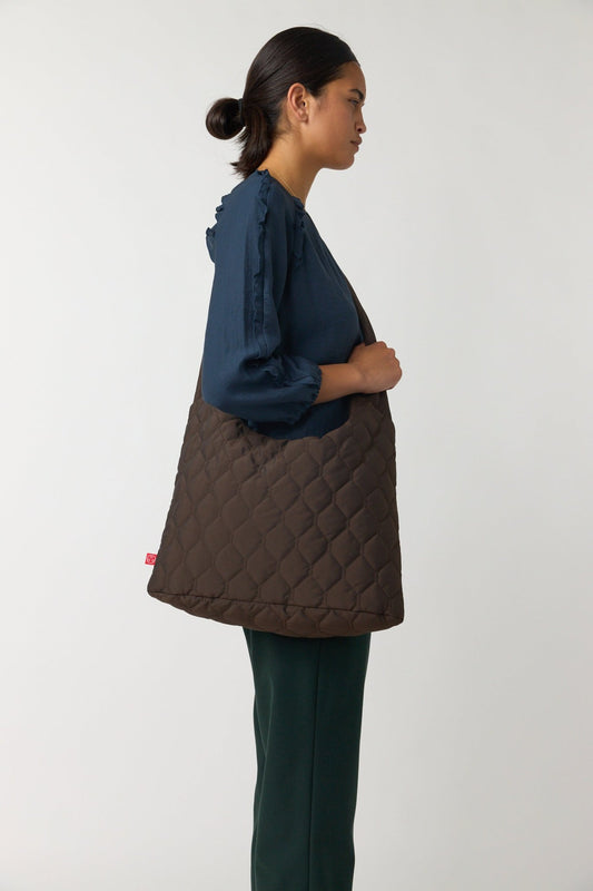 Sylvester | Quilted Bag | Espresso | Palm Boutique