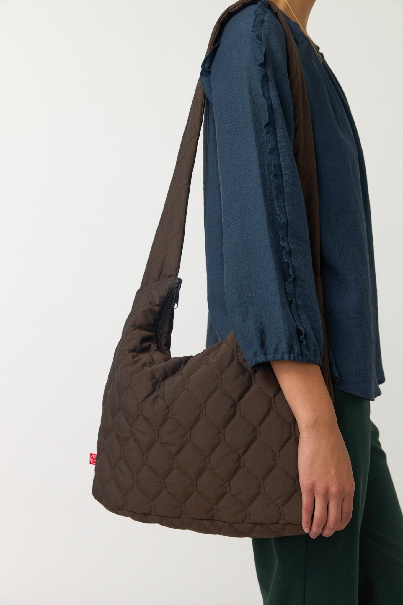Sylvester | Quilted Bag | Espresso | Palm Boutique
