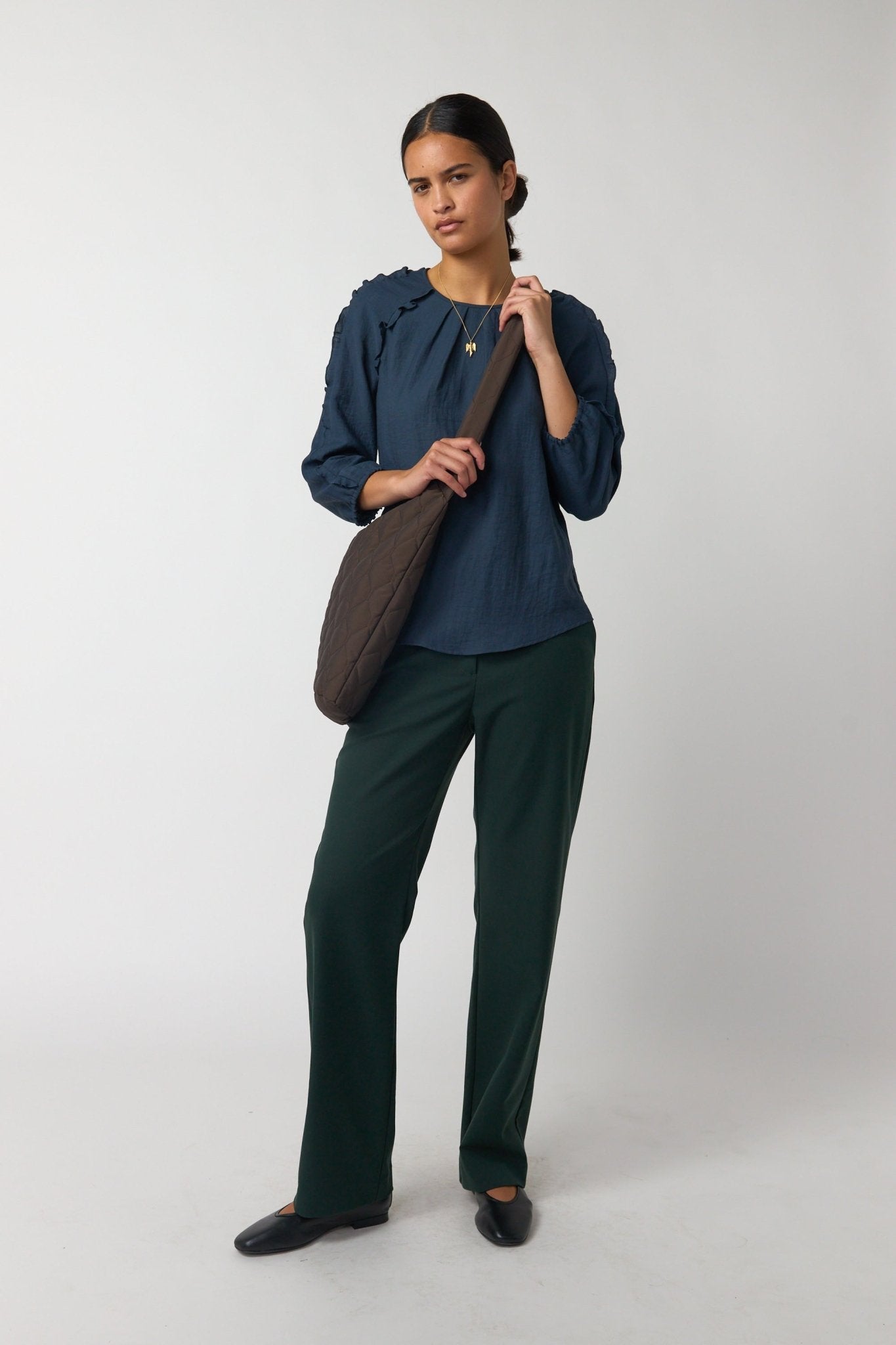 Sylvester | Quilted Bag | Espresso | Palm Boutique