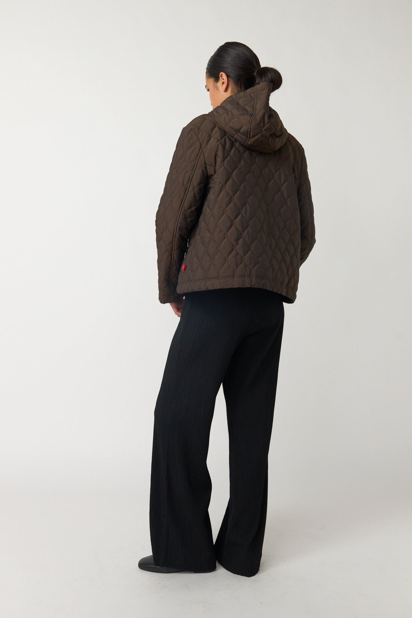Sylvester | Quilted Cropped Parka | Espresso | Palm Boutique