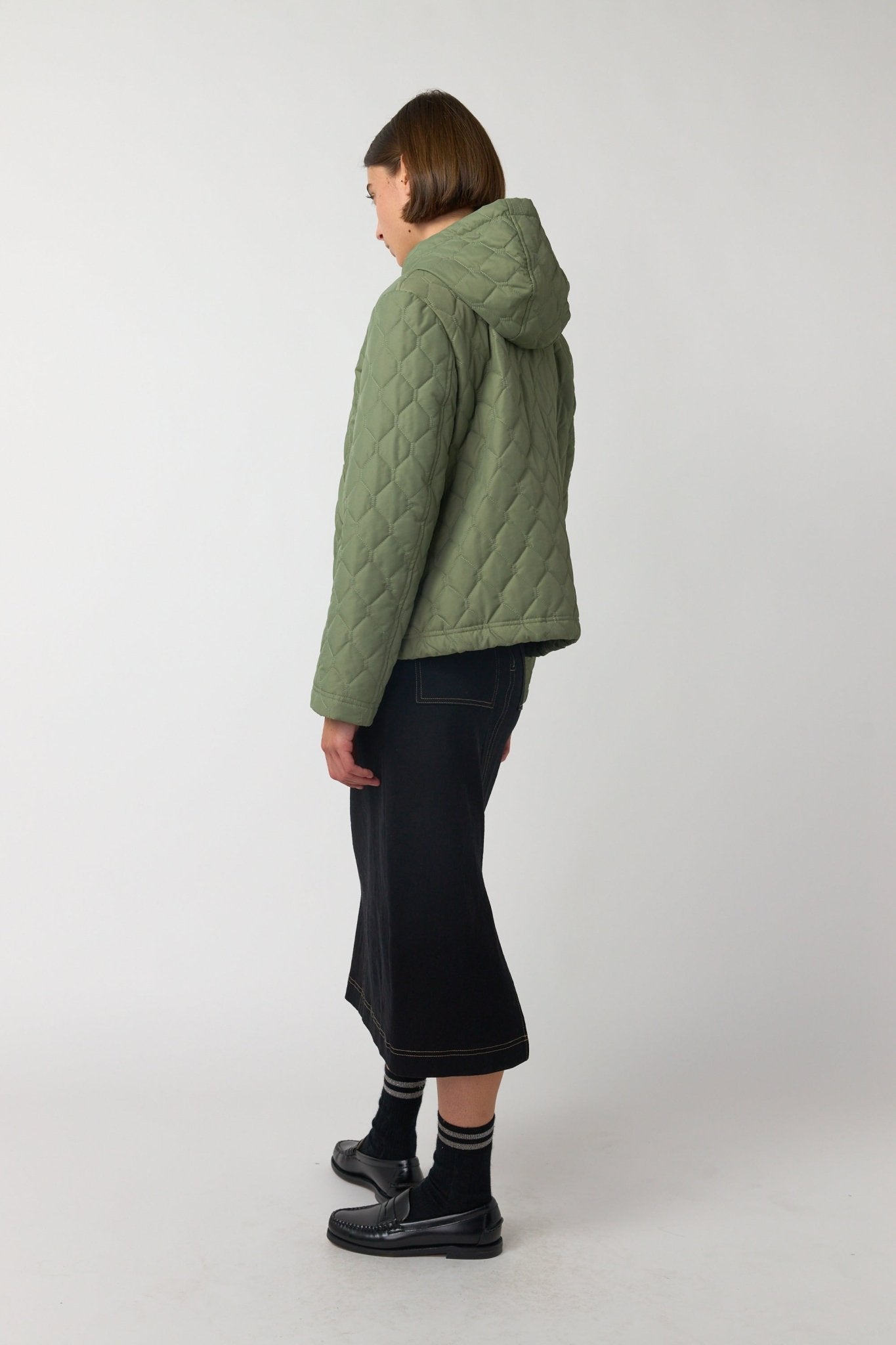 Sylvester | Quilted Cropped Parka | Sage | Palm Boutique