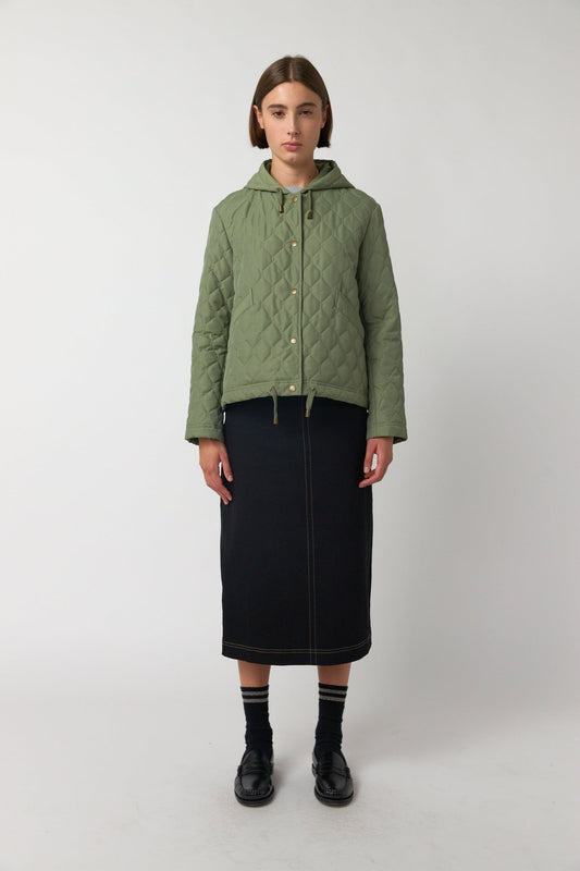 Sylvester | Quilted Cropped Parka | Sage | Palm Boutique