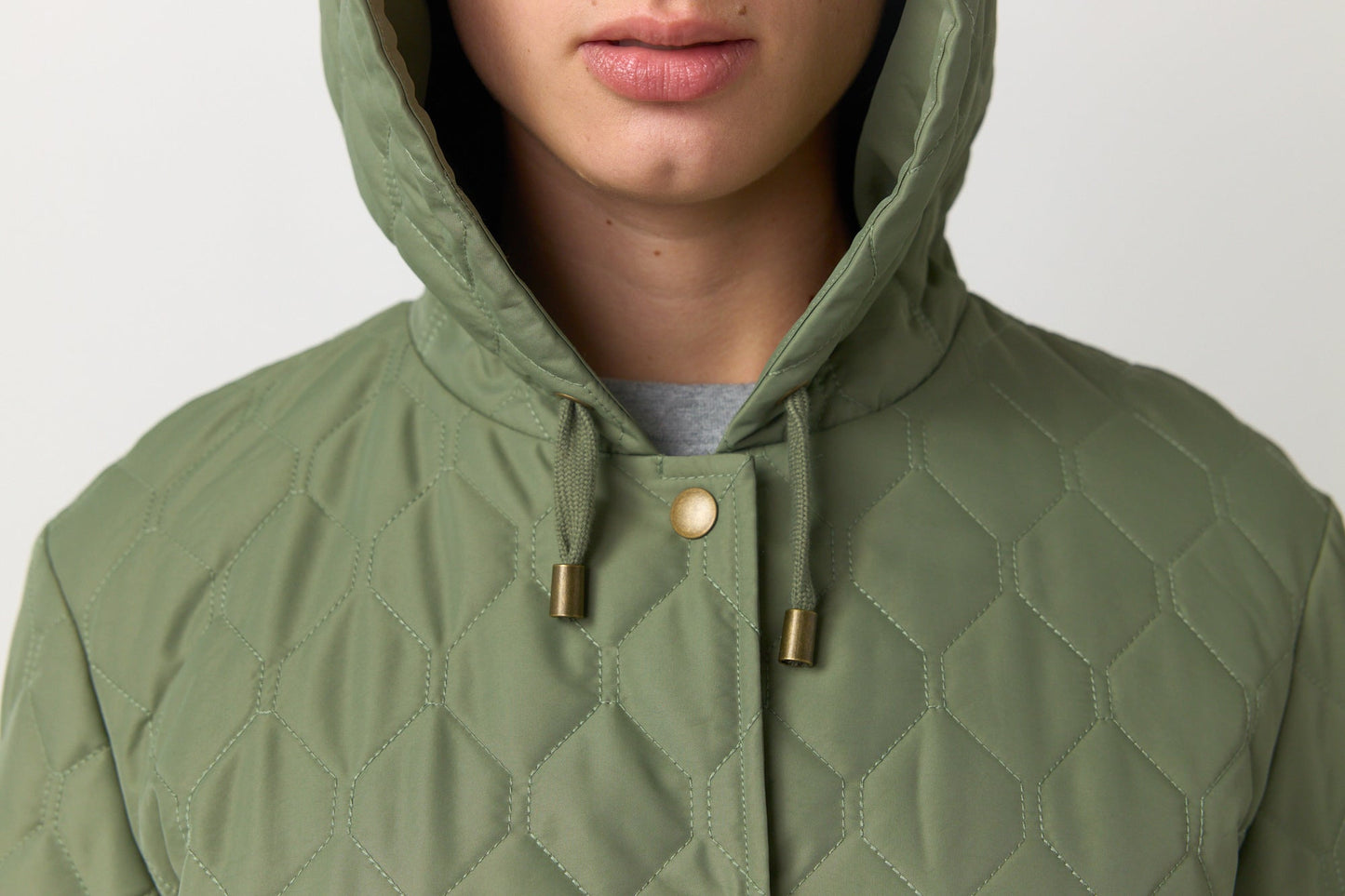 Sylvester | Quilted Cropped Parka | Sage | Palm Boutique