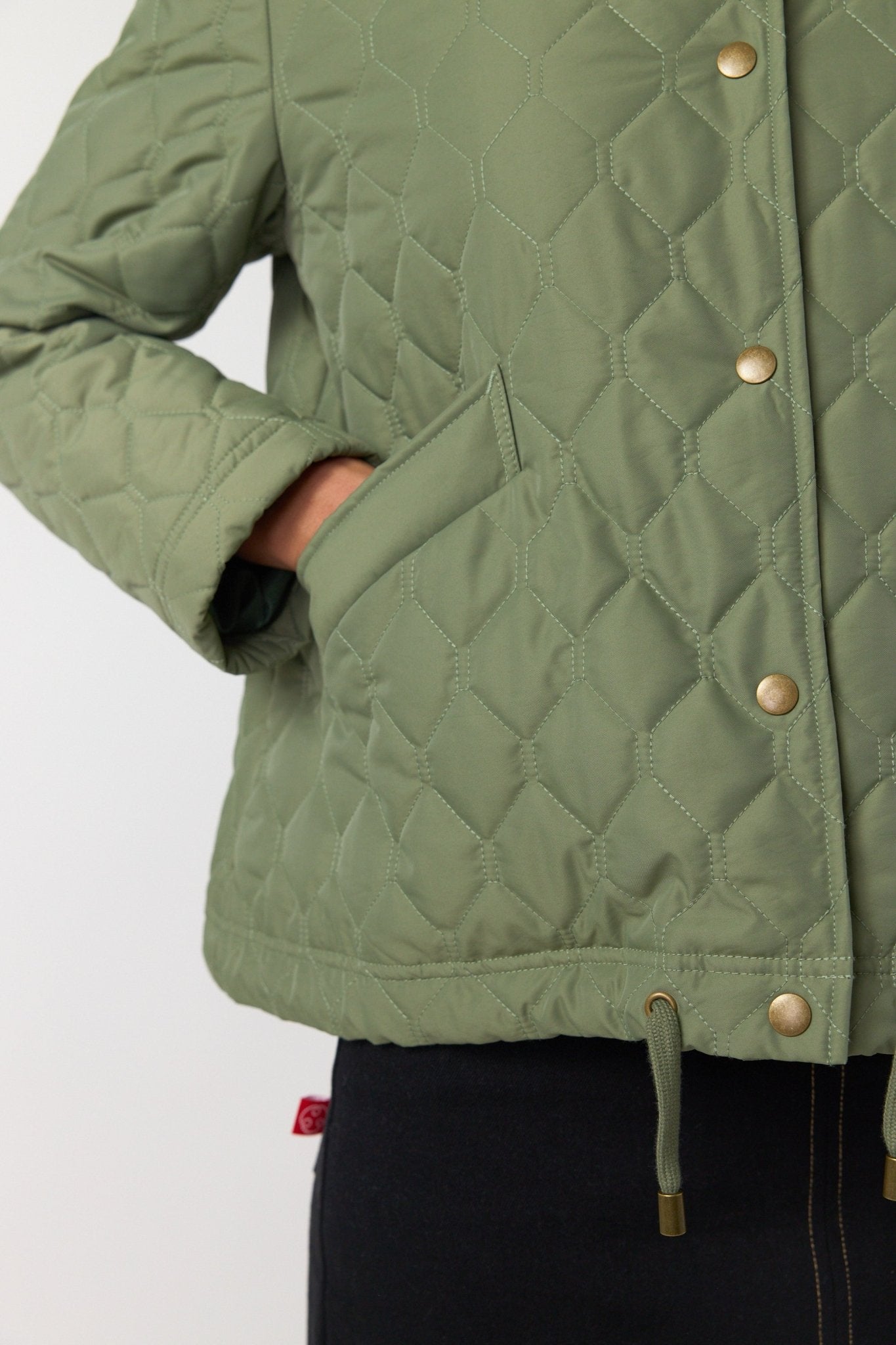 Sylvester | Quilted Cropped Parka | Sage | Palm Boutique