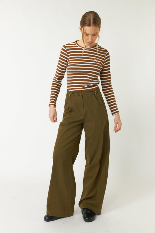 Sylvester | Sailor Stripe Top | Bronze | Palm Boutique