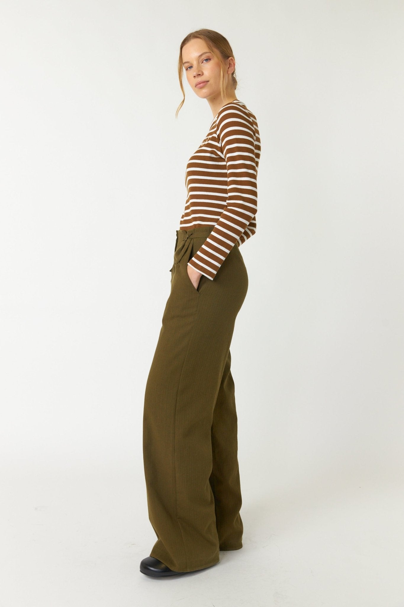 Sylvester | Sailor Stripe Top | Bronze | Palm Boutique