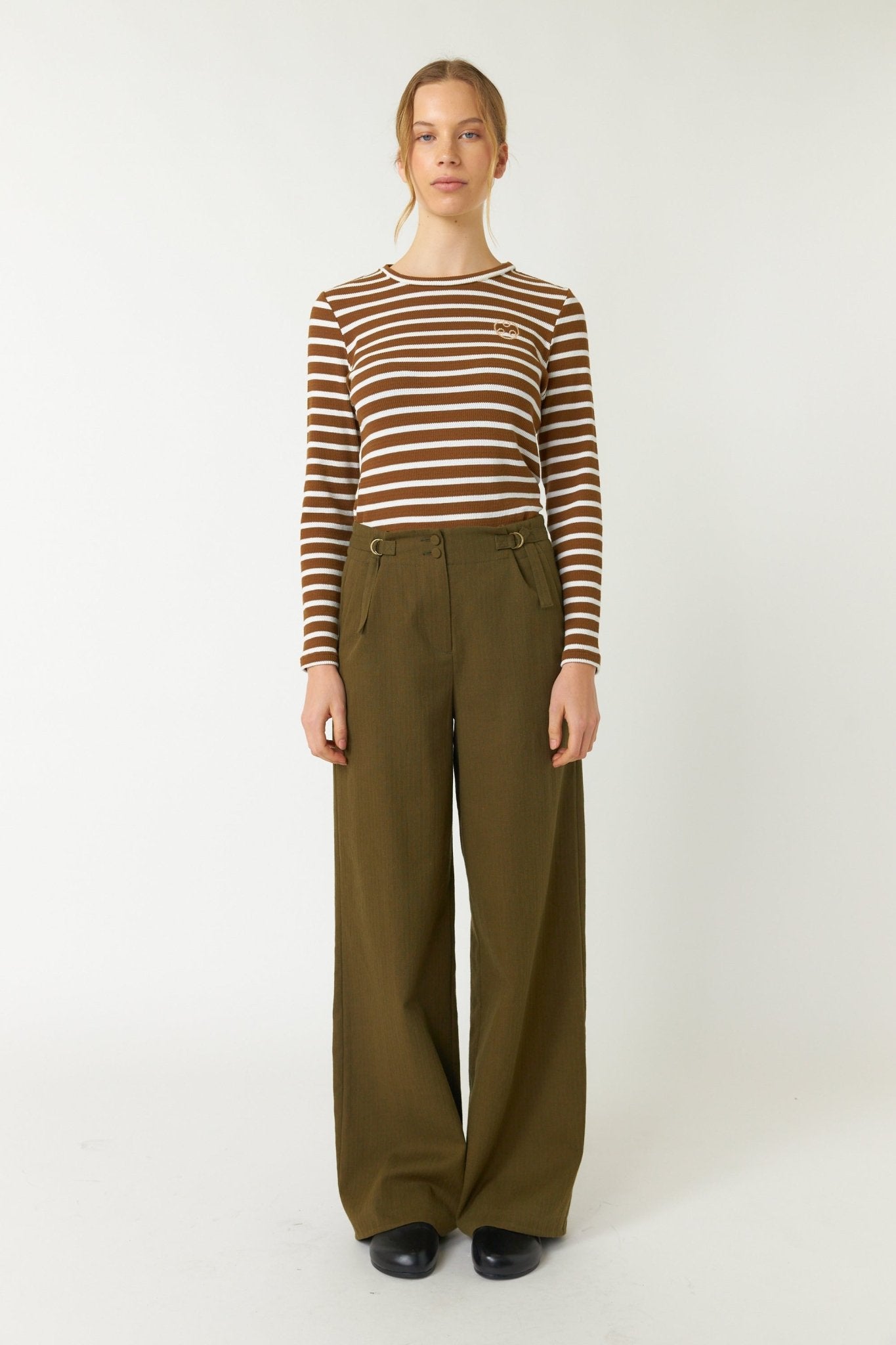 Sylvester | Sailor Stripe Top | Bronze | Palm Boutique