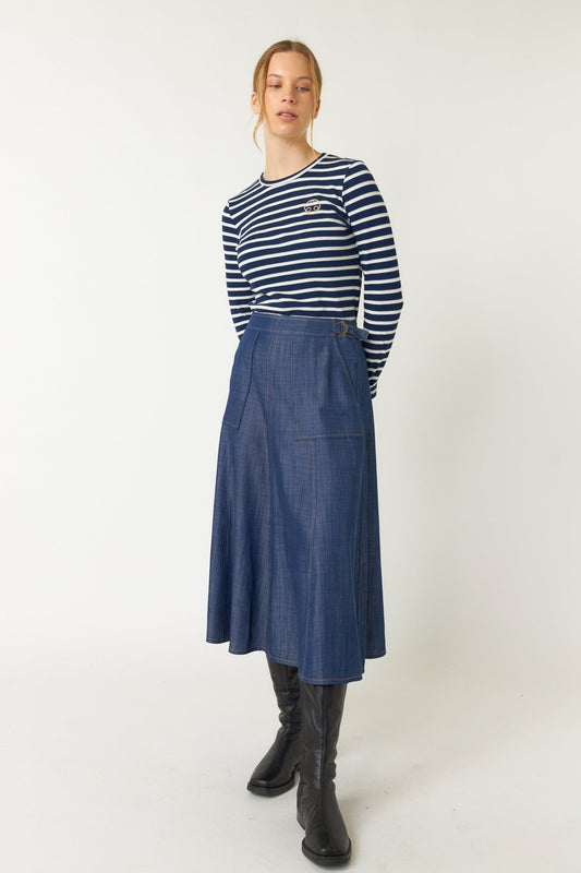 Sylvester | Sailor Stripe Top | Navy | Palm Boutique