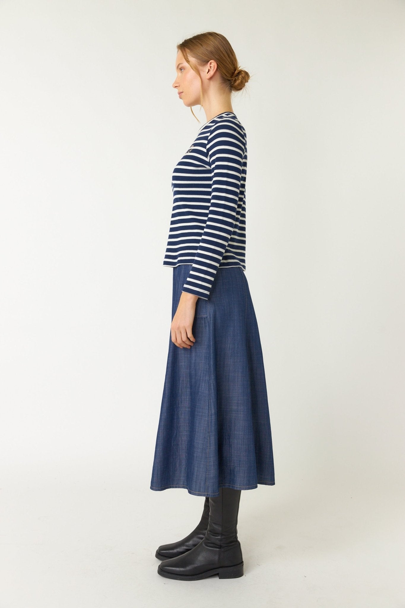 Sylvester | Sailor Stripe Top | Navy | Palm Boutique