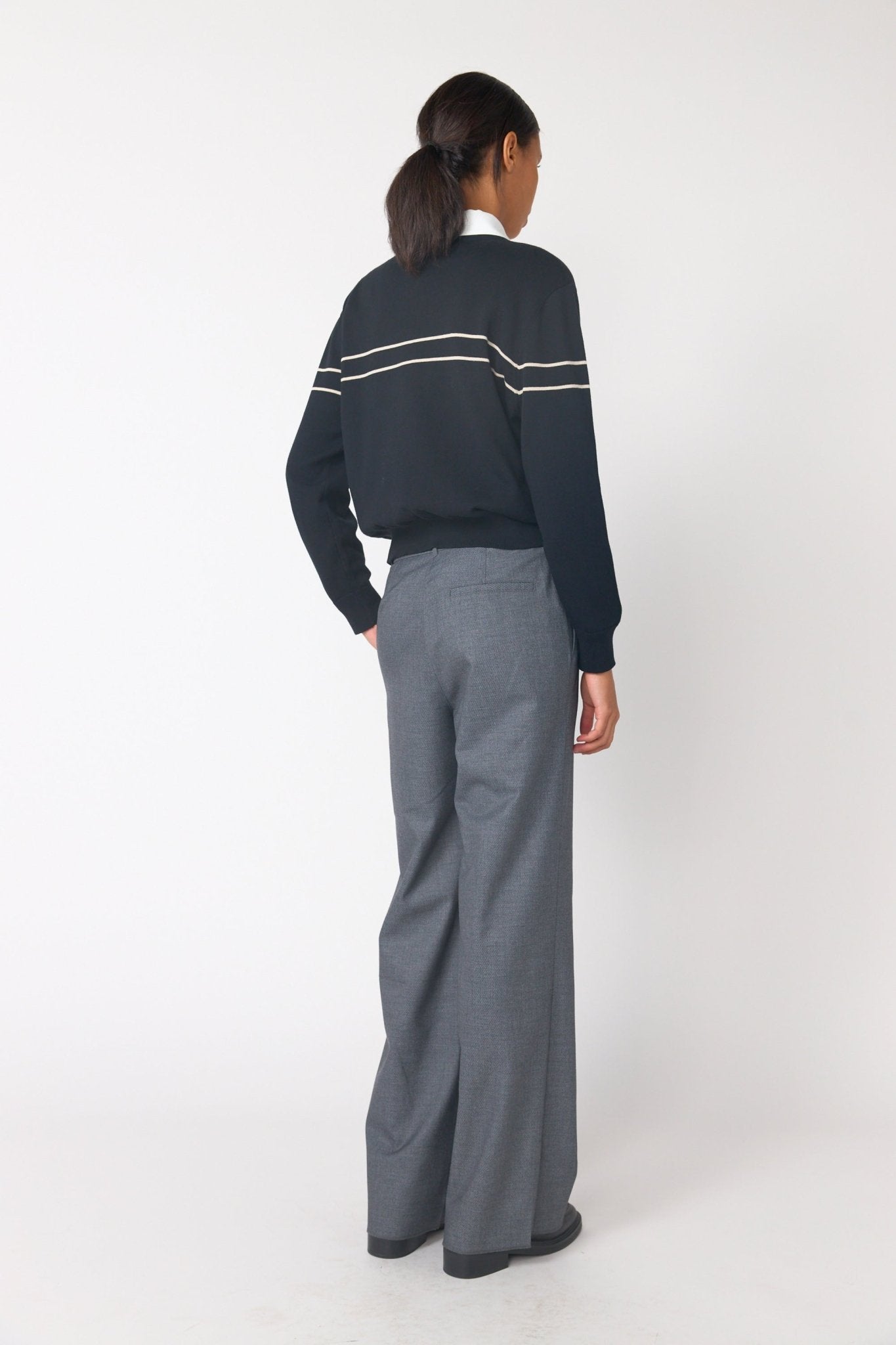 Sylvester | Sketch Jumper | Black /Ivory | Palm Boutique