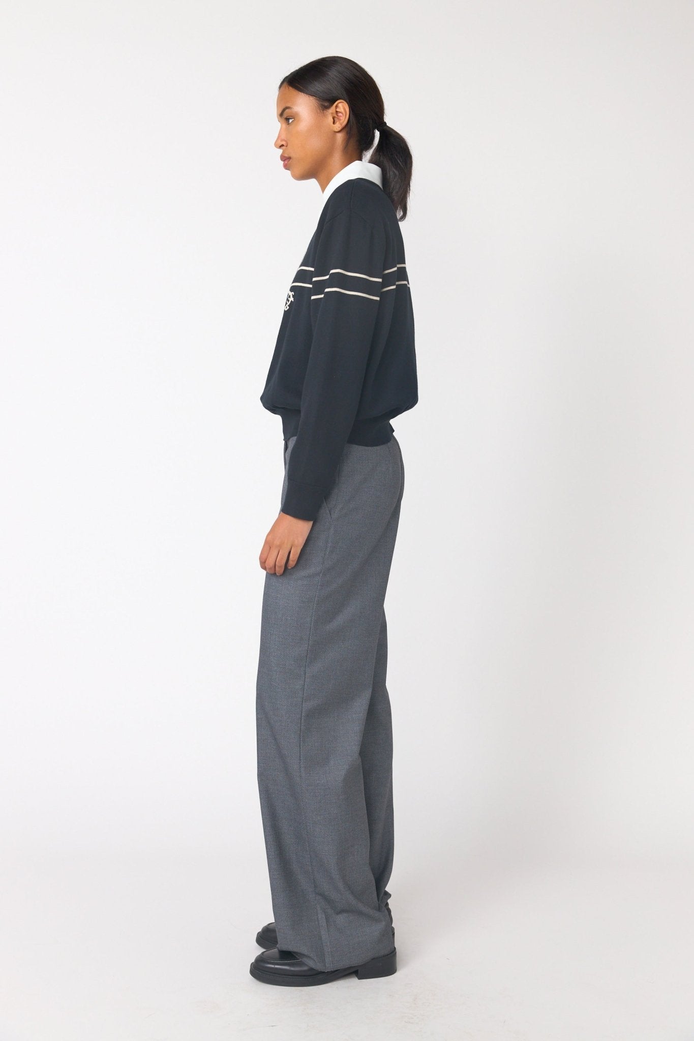 Sylvester | Sketch Jumper | Black /Ivory | Palm Boutique