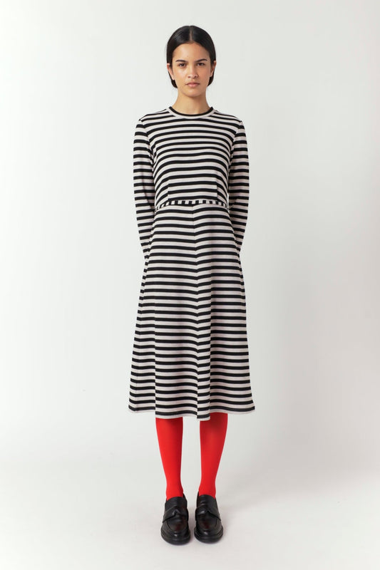Sylvester | Stripey Dress | Black Stripe | Palm Boutique