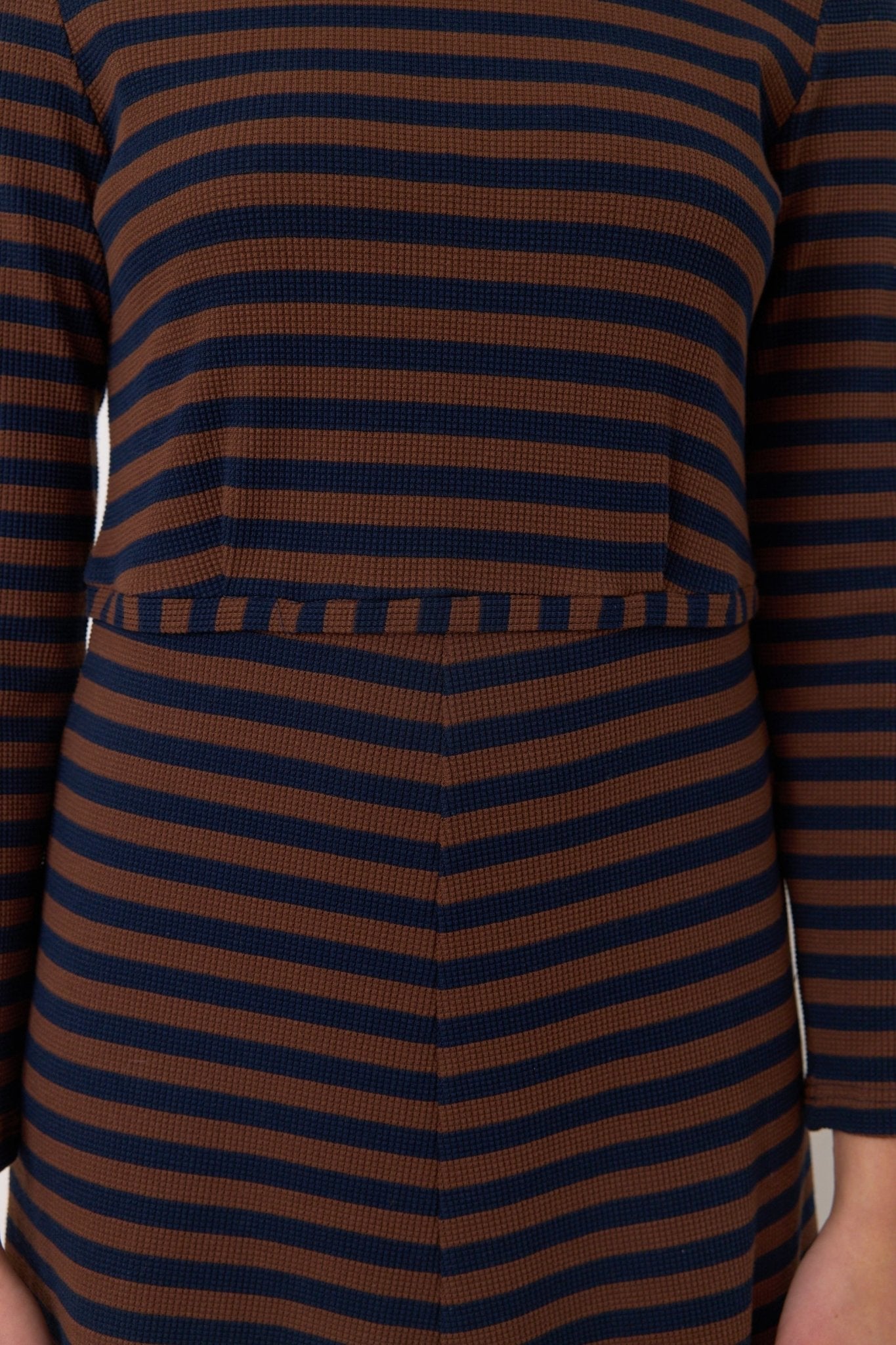 Sylvester | Stripey Dress | Brown Stripe | Palm Boutique