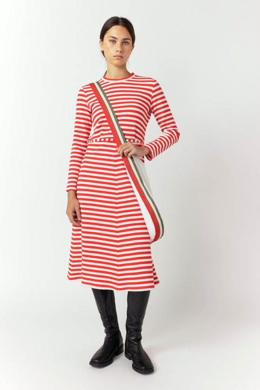 Sylvester | Stripey Dress | Red Stripe | Palm Boutique