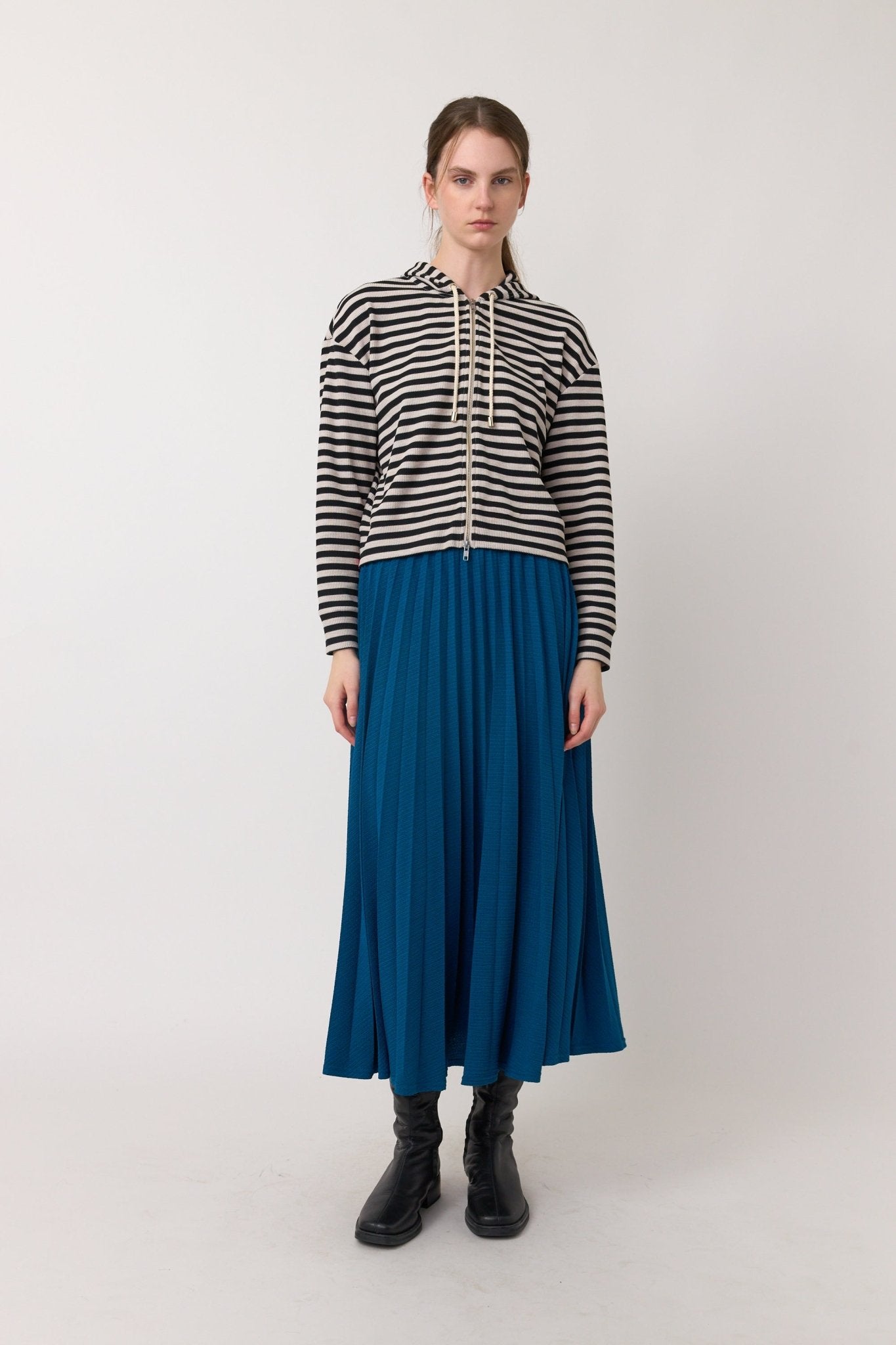 Sylvester | Stripey Hoodie | Black Stripe | Palm Boutique