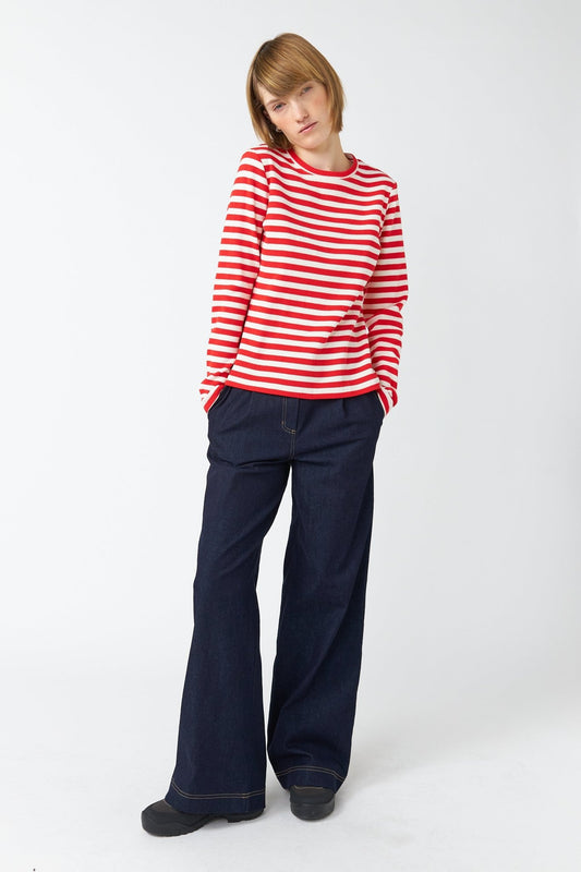 Sylvester | Stripey Top | Red Stripe | Palm Boutique
