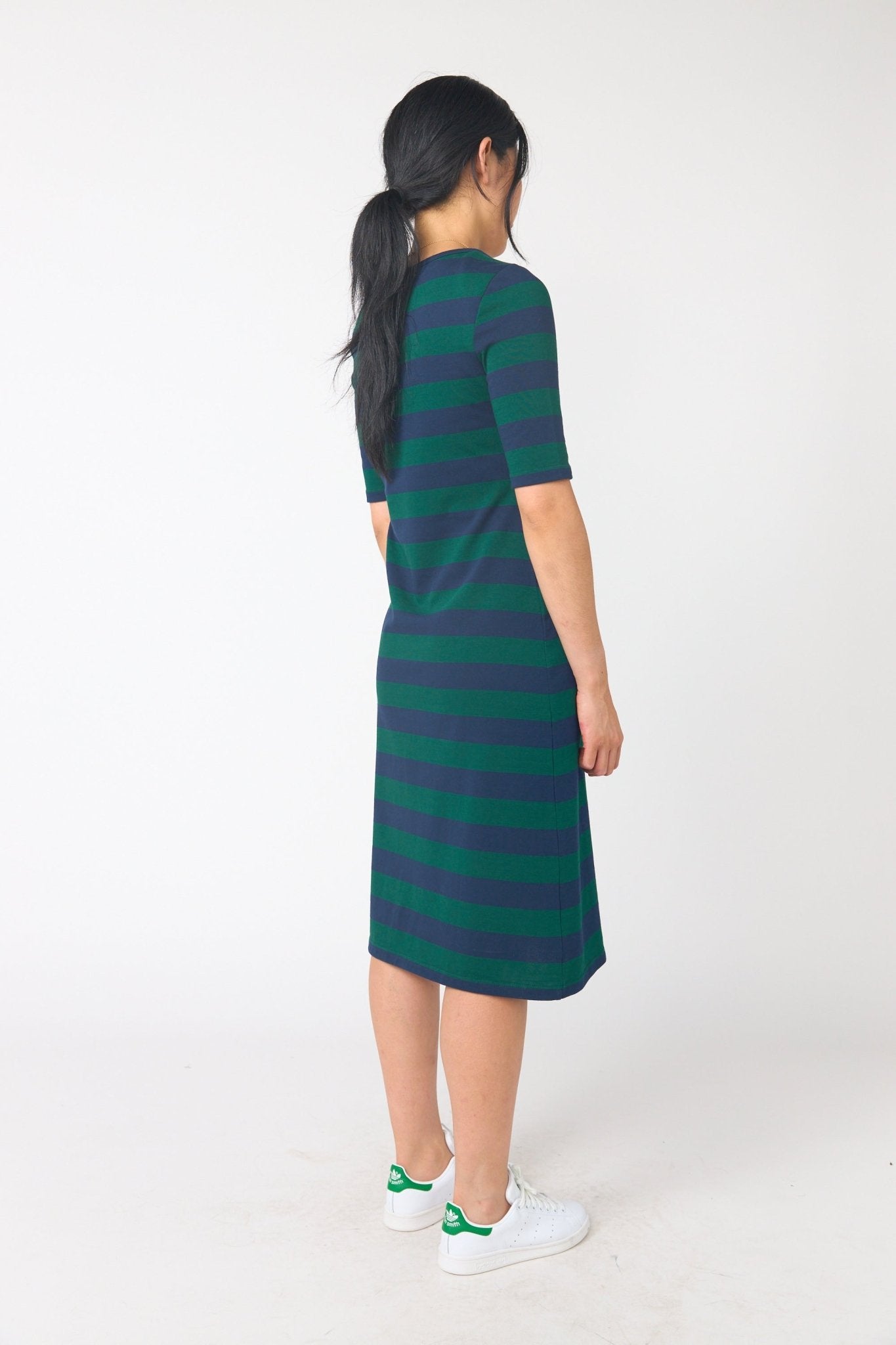 Sylvester | Venetian Dress | Green Navy | Palm Boutique