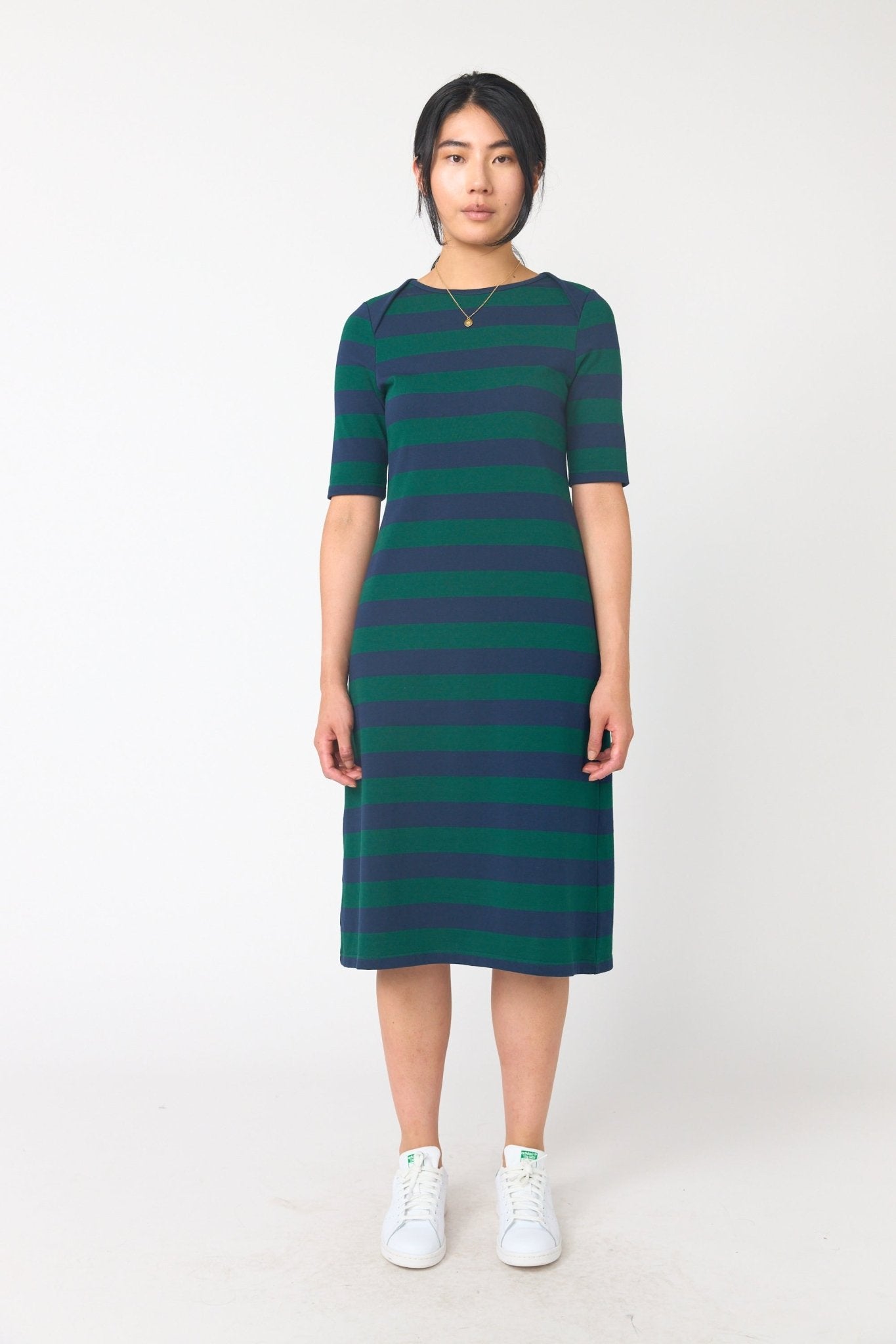 Sylvester | Venetian Dress | Green Navy | Palm Boutique