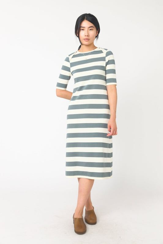 Sylvester | Venetian Dress | Grey Ivory | Palm Boutique