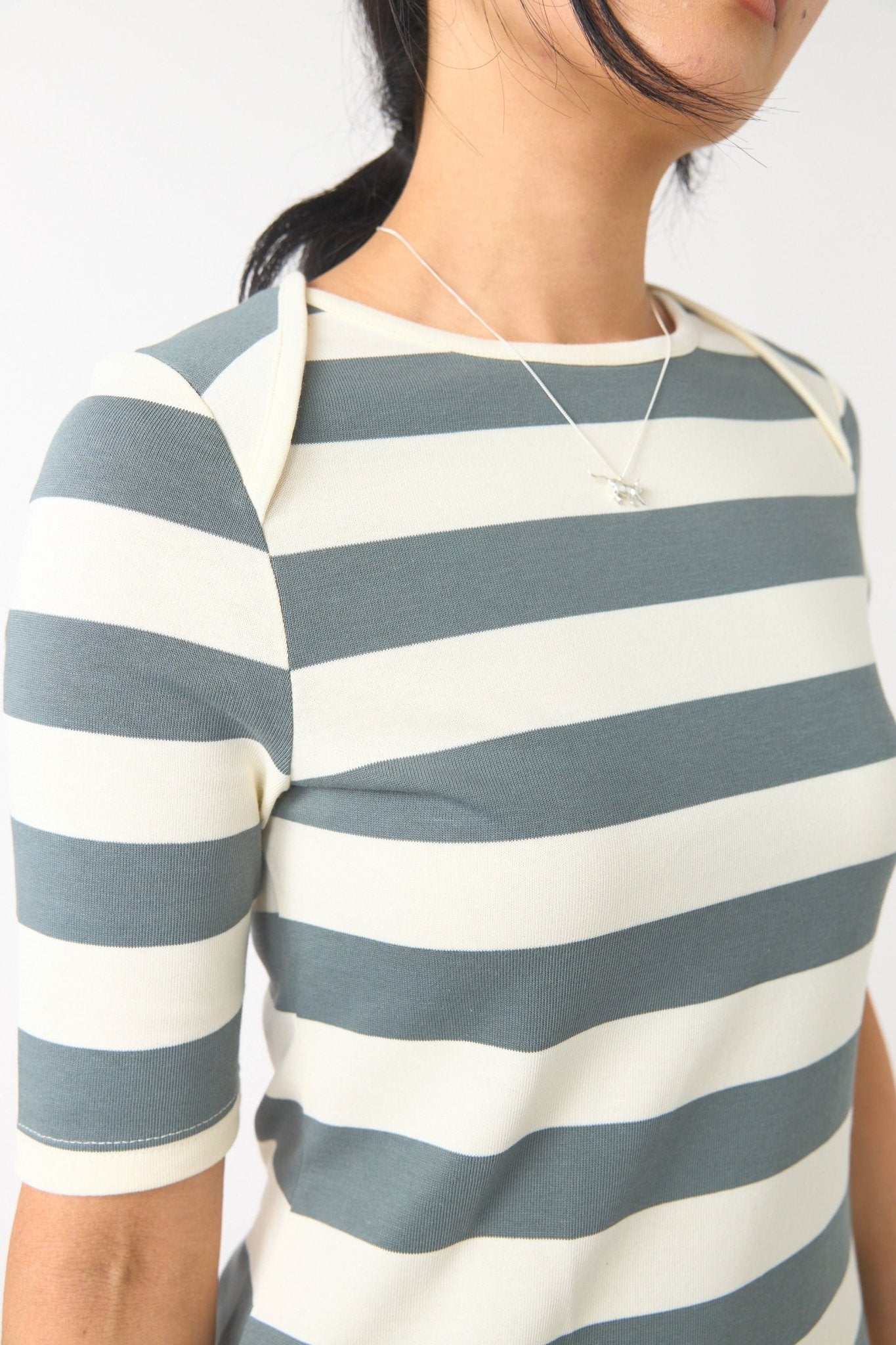 Sylvester | Venetian Dress | Grey Ivory | Palm Boutique